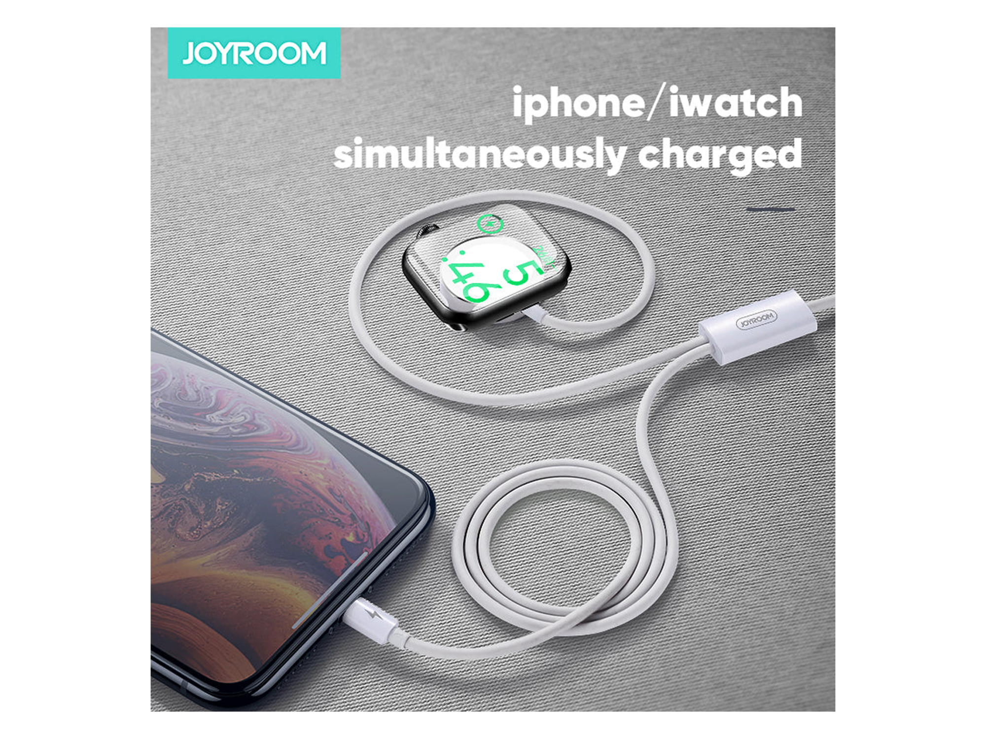 JoyRoom S-IW002S  2 in 1 iWatch Magnetic Wireless Charger + Lightning Cable - Best Prices