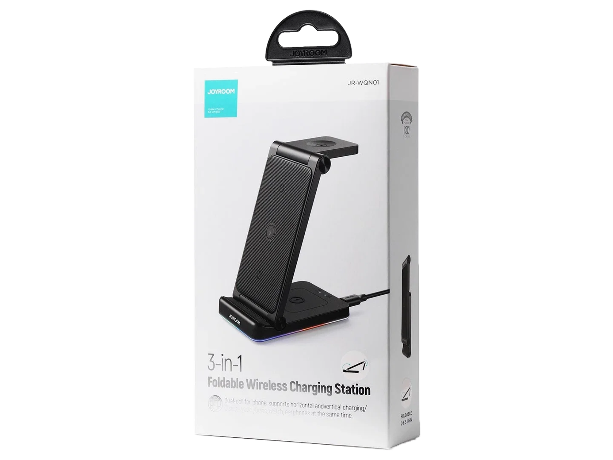 JoyRoom JR-WQN01 15W 3-in-1 Foldable Wireless Charging Station - Best Prices
