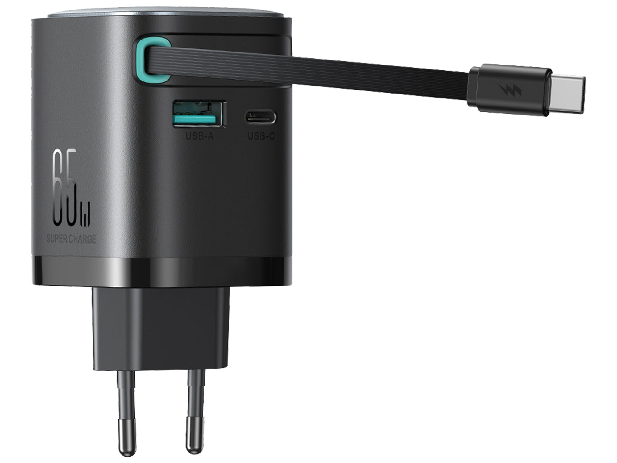 JoyRoom JR-TCL02 GaN 65W Charger with Retractable Cable - Best Prices