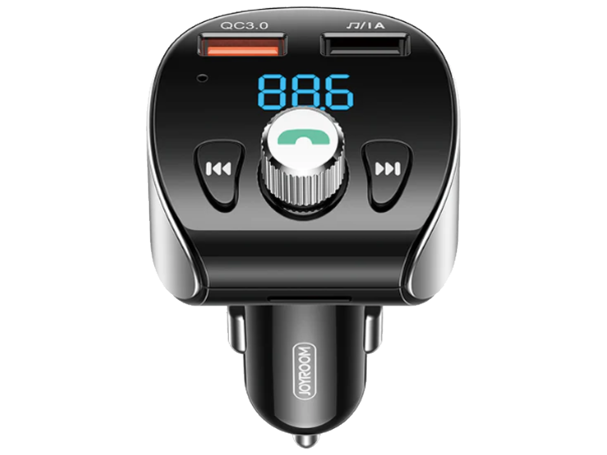 جوي رووم JR-CL02 مشغل MP3 متعدد الوظائف بتقنية البلوتوث وشاحن سيارة سريع الشحن QC3.0