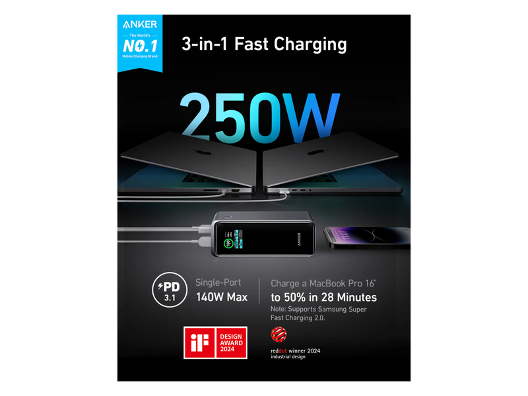 Anker Prime 27,650mAh Power Bank (250W) - Best Prices