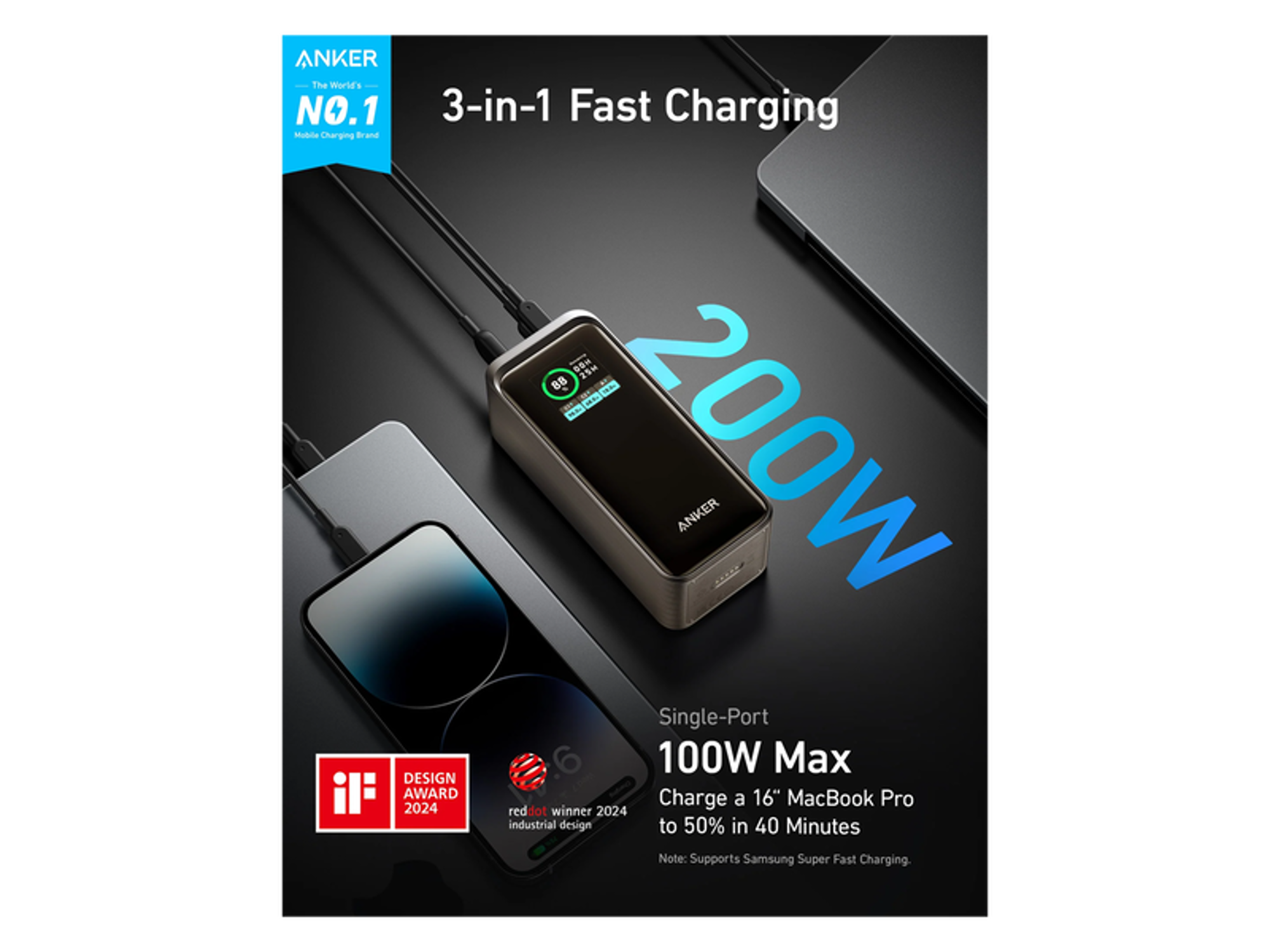 Anker Prime 20,000mAh Power Bank (200W) - Best Prices
