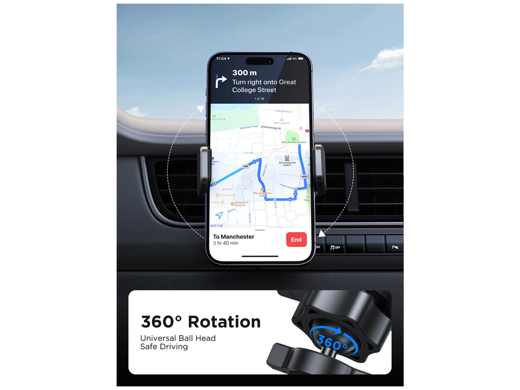 JoyRoom JR-ZS377 Car Phone Holder For Air Vent - Best Prices