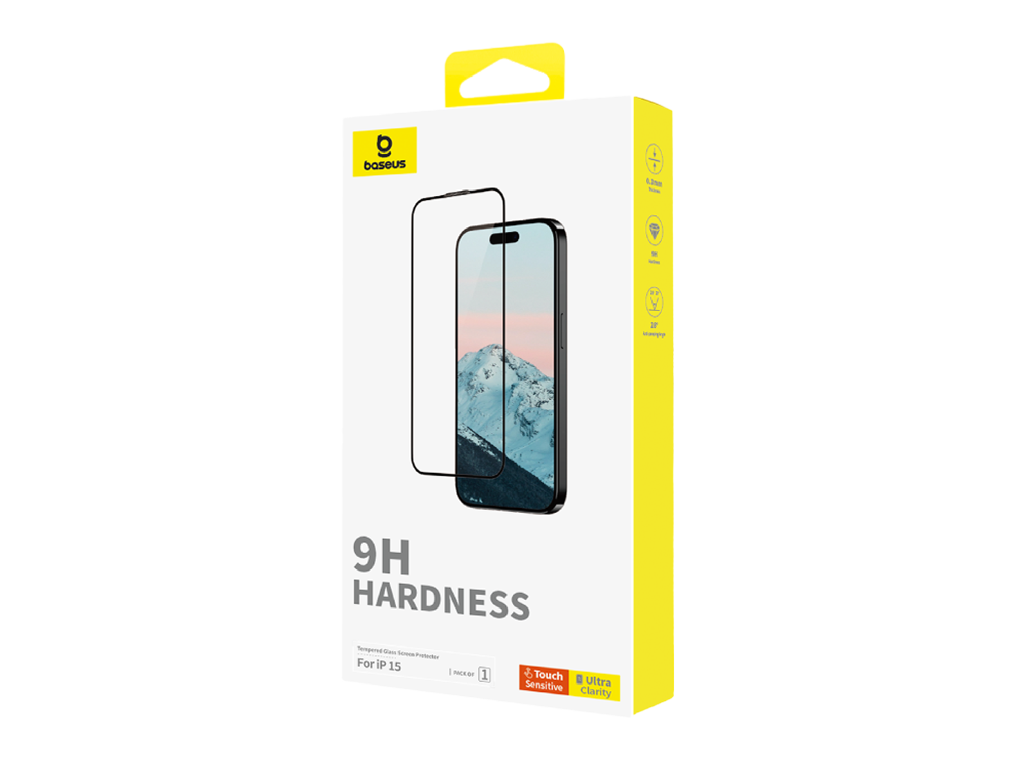 Baseus Diamond Series Full-Coverage HD Tempered Glass Screen Protector for iP 15, Clear - Best Prices