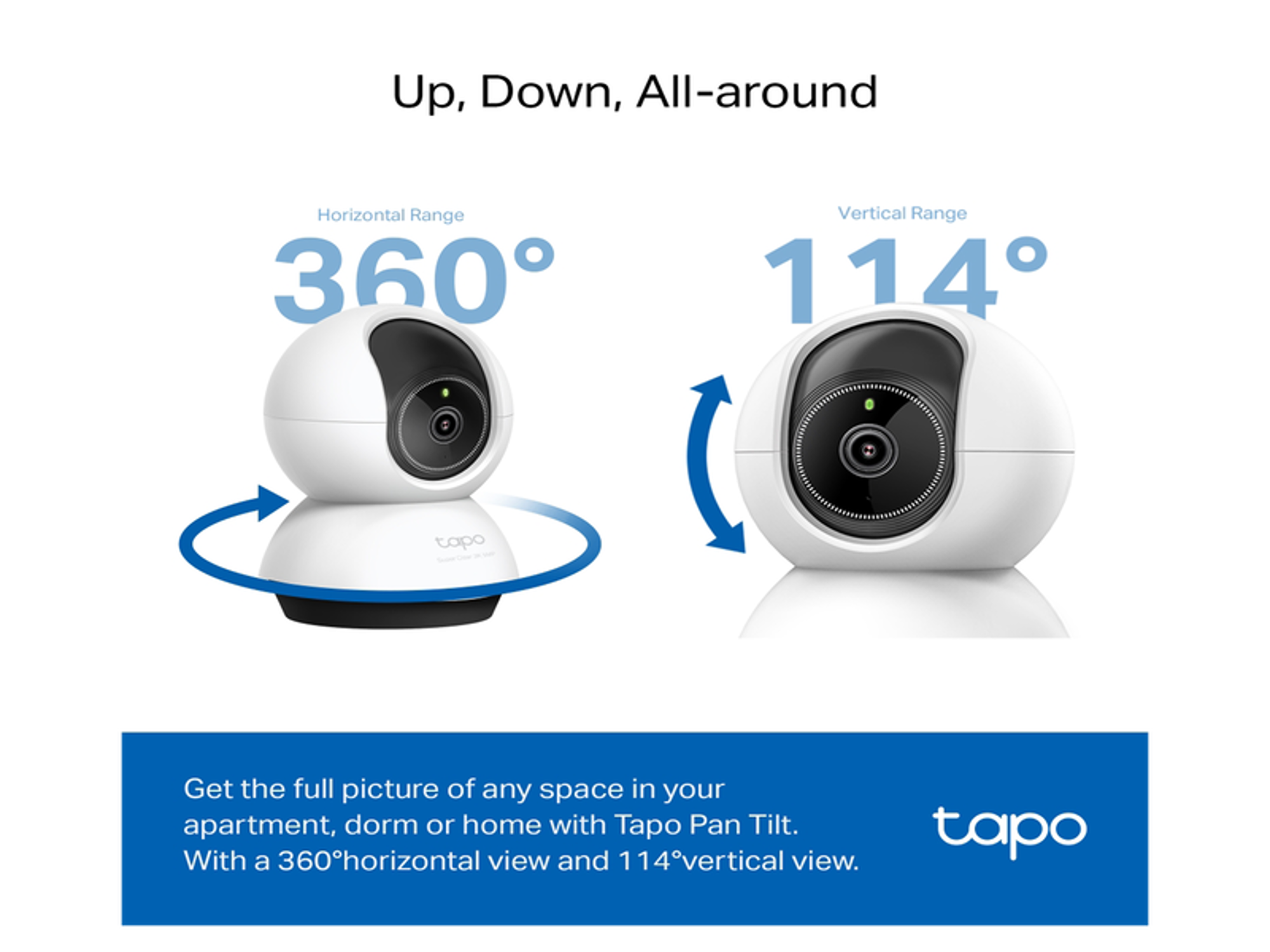 Tapo TC74  Pan/Tilt AI Home Security  Wi-Fi Camera - Best Prices