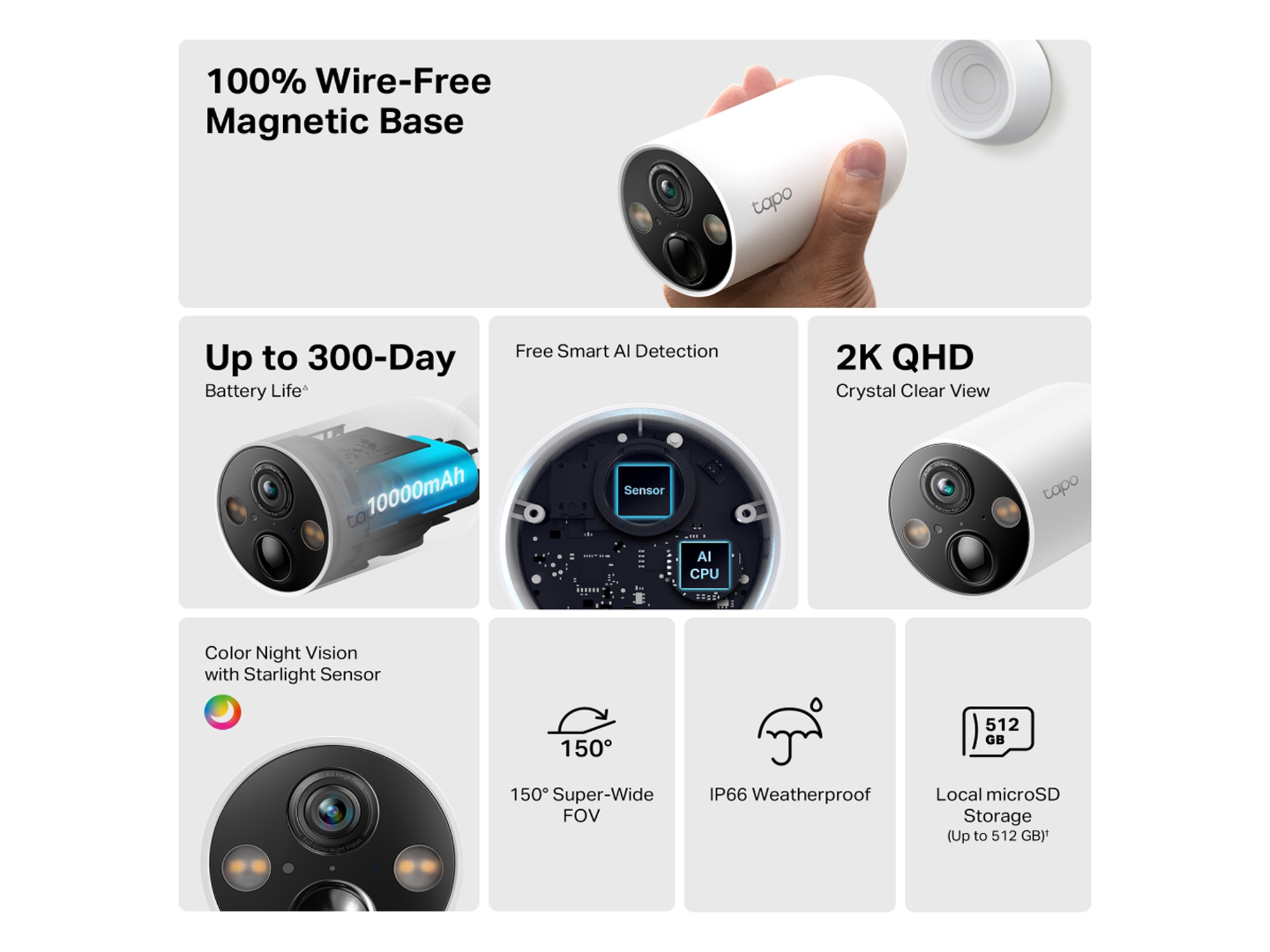 Tapo C425 Smart Wire-Free Security Camera - Best Prices
