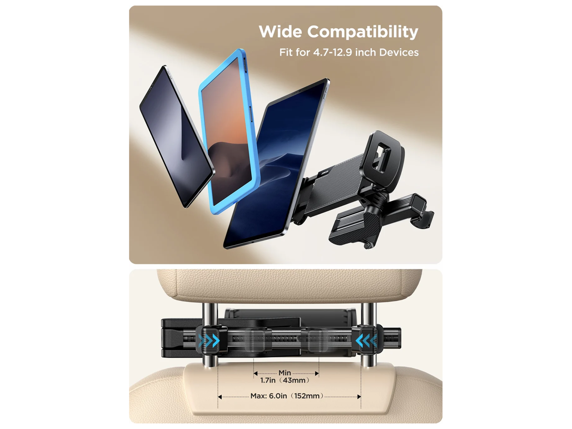 JoyRoom JR-ZS369 Car Headrest Tablet Holder - Best Prices