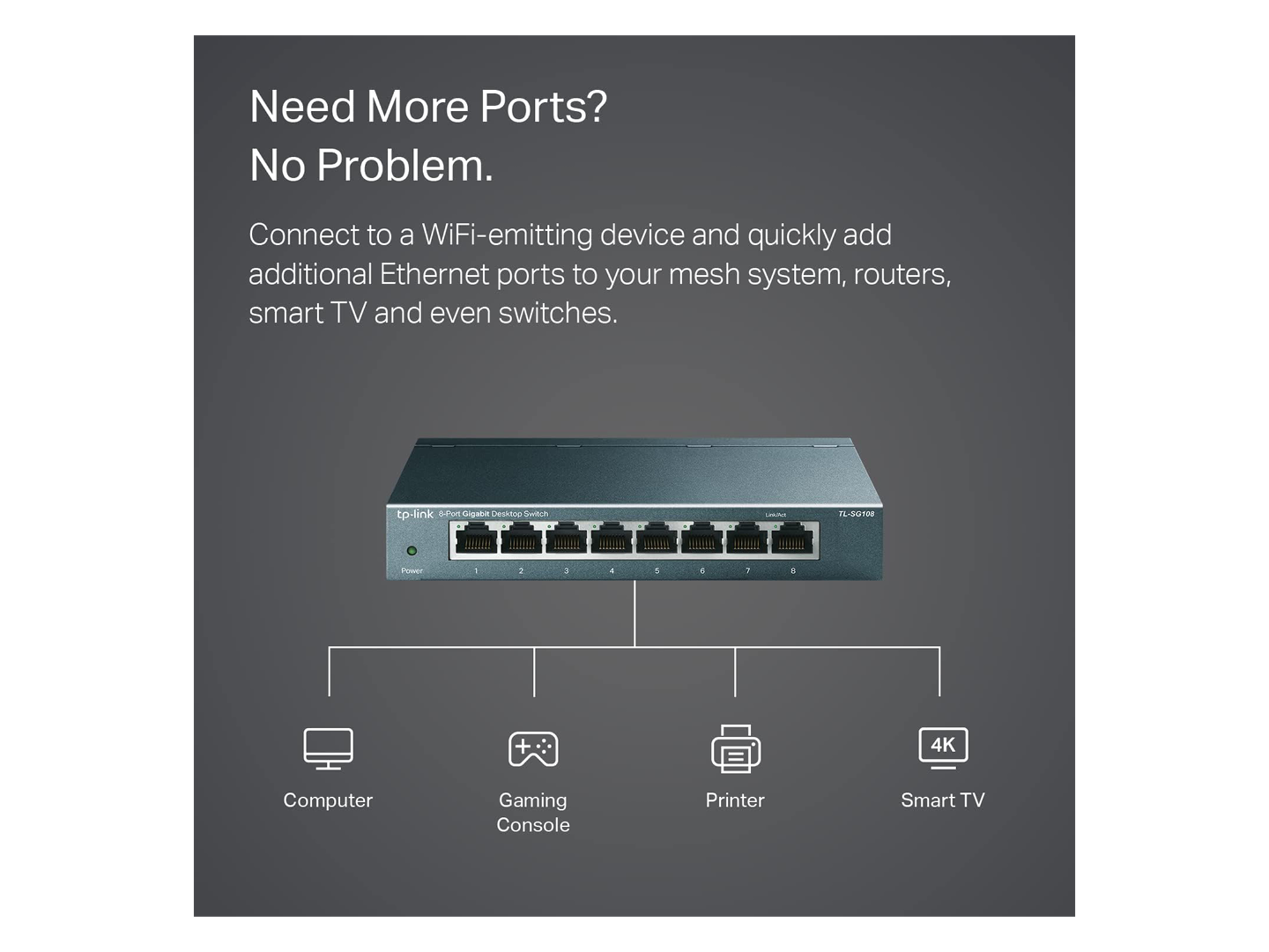 TP-Link TL-SG108 | 8-Port 10/100/1000Mbps Desktop Switch - Best Prices