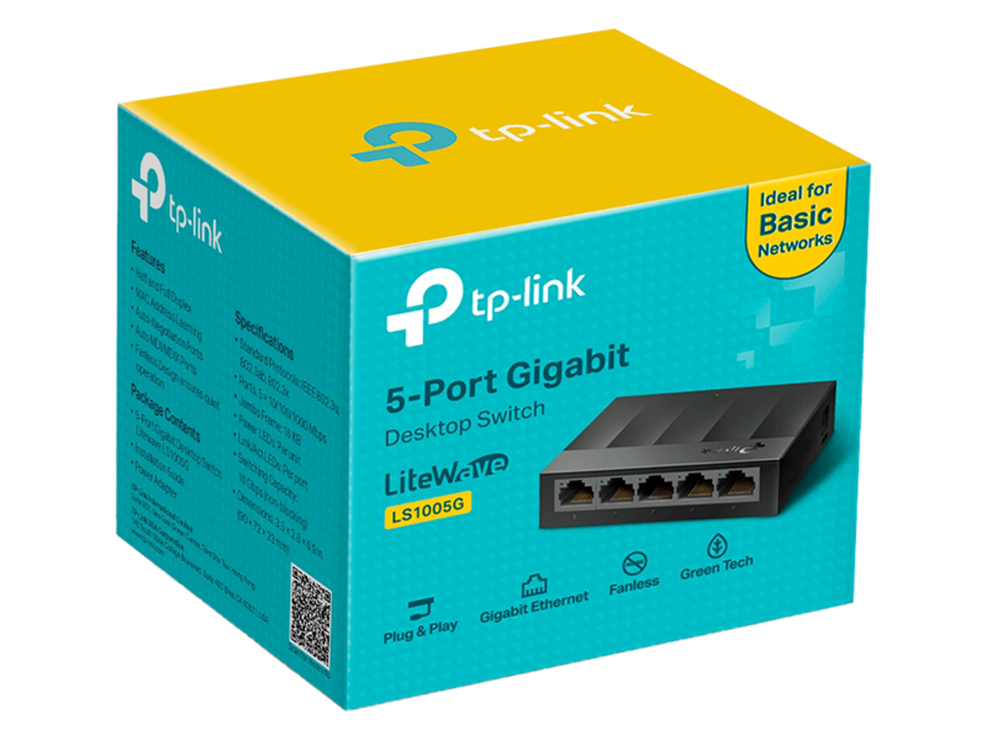 TP-Link Omada LS1005G 5-Port 10/100/1000Mbps Desktop Switch - Best Prices