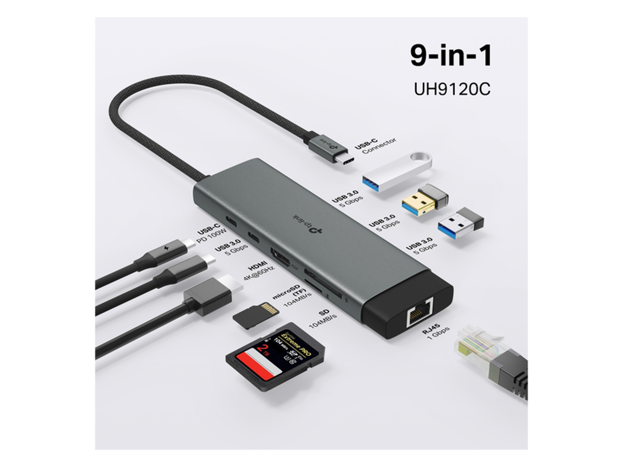 TP-Link UH9120C USB Type-C 9 in 1 Hub - Best Prices