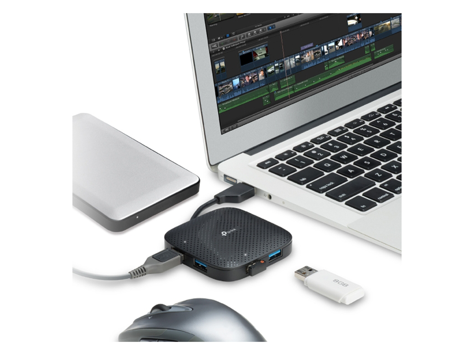 TP-Link UH400 USB 3.0 4-Port Portable Hub - Best Prices