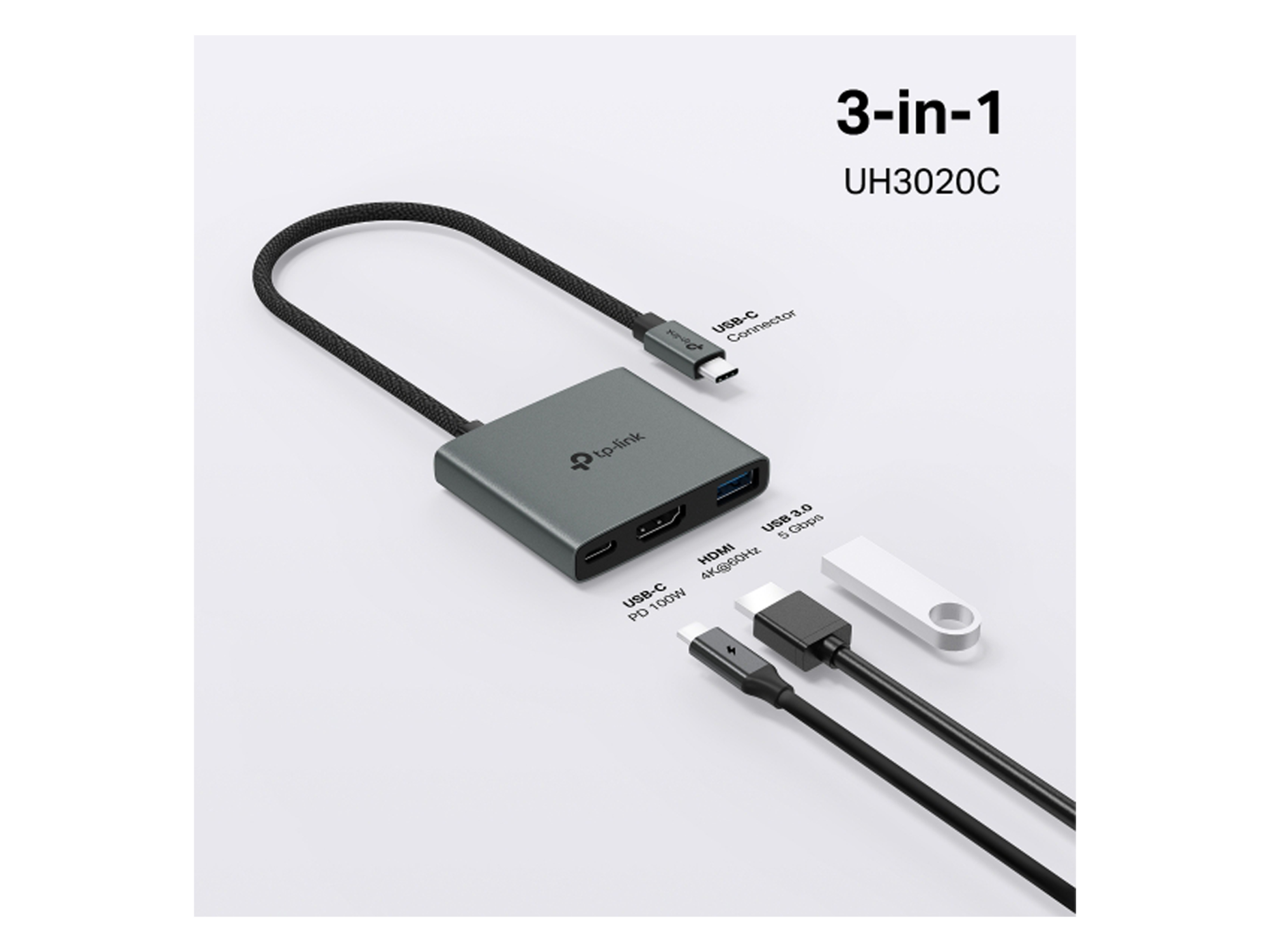 TP-Link UH3020C USB Type-C 3 in 1 Hub - Best Prices