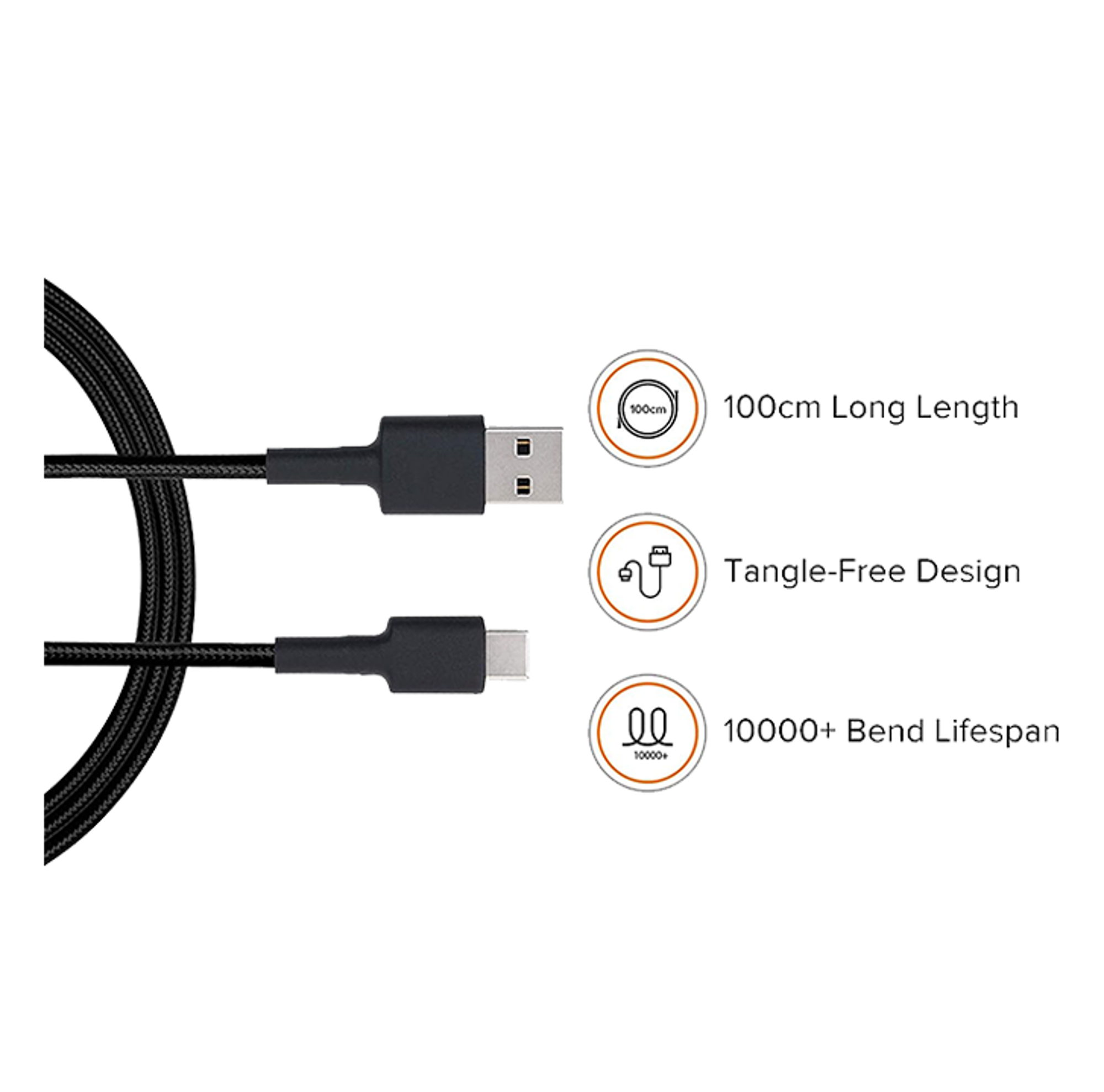 Xiaomi Braided USB Type-C Cable 1m - Best Prices