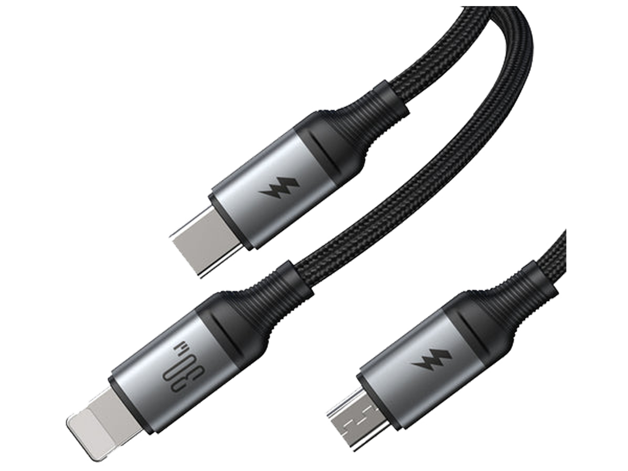JoyRoom SA21 Speedy Series 30W 3-in-1 Fast Charging Cable 1.2m - Best Prices