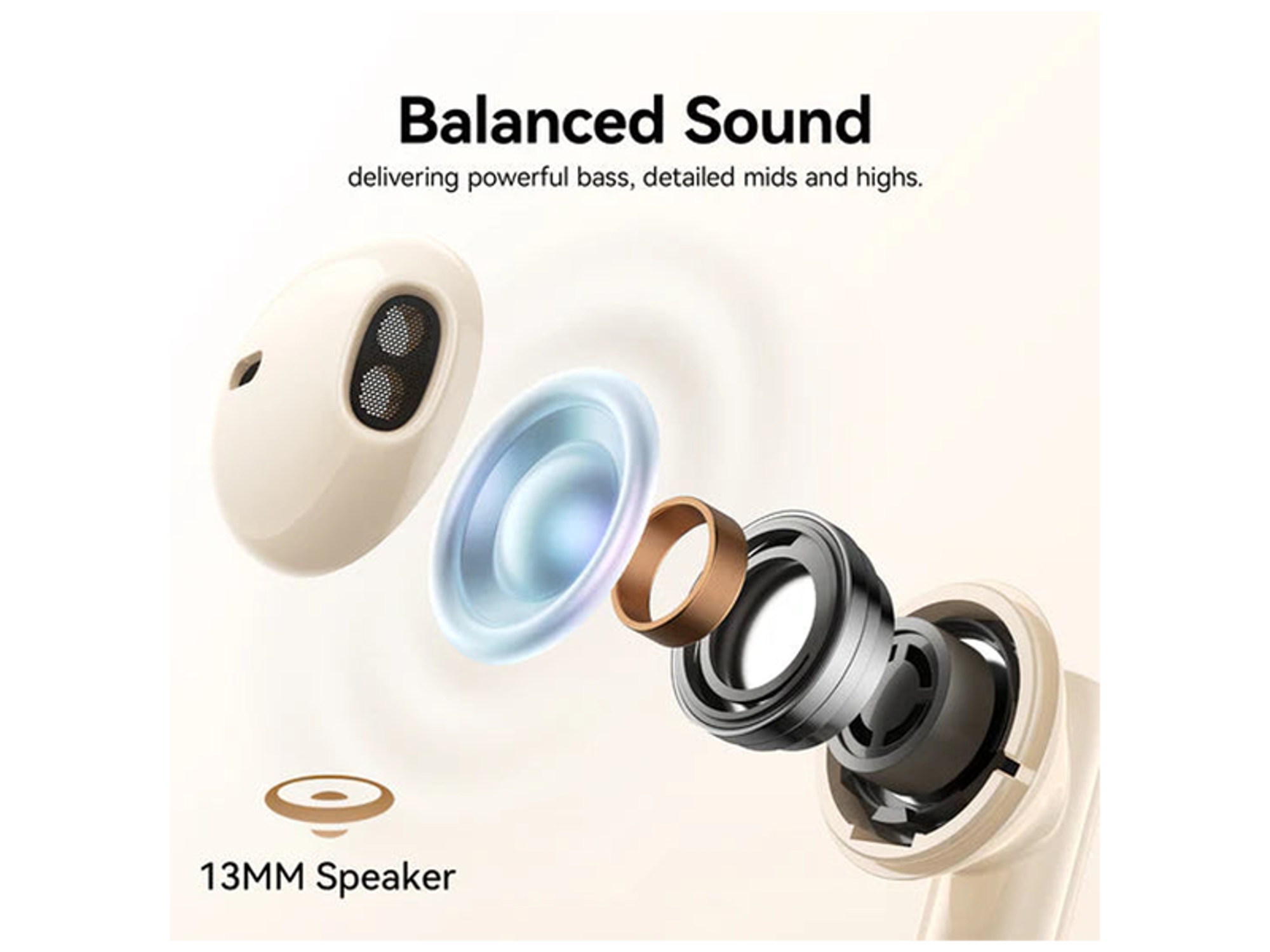 جوي رووم JR-PB3 JPods سماعات أذن لاسلكية حقيقية نصف داخل الأذن - أفضل سعر