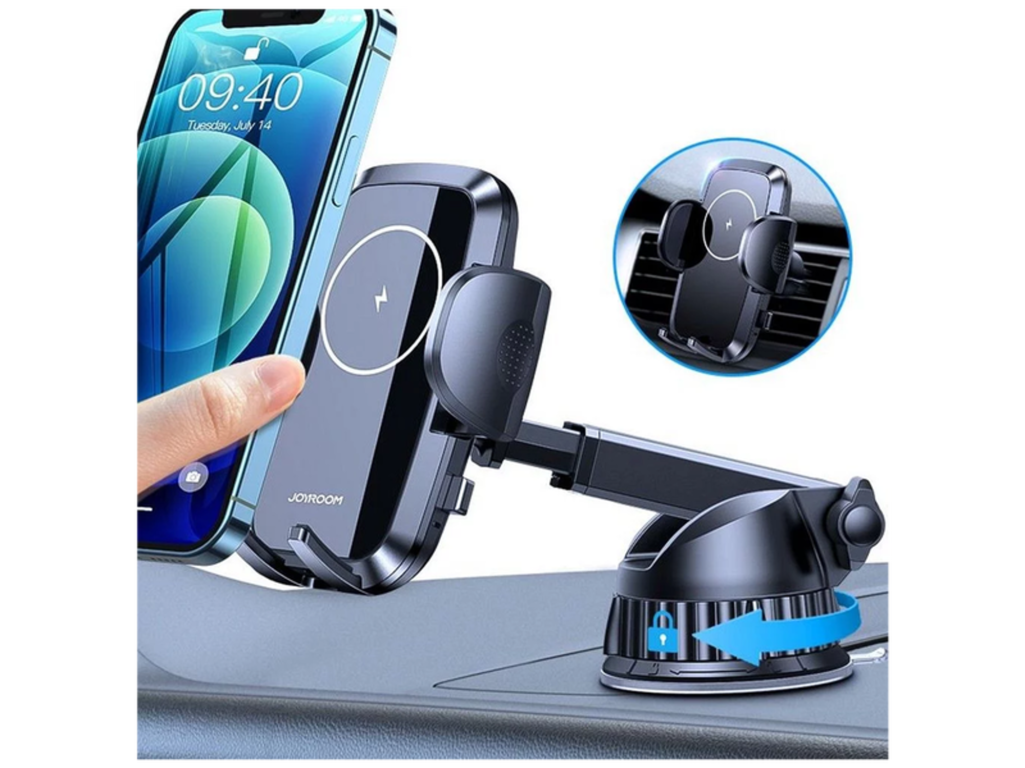 JoyRoom Holder JR-ZS241 Dashboard Car Mount Wireless Charger 15W - Best Prices