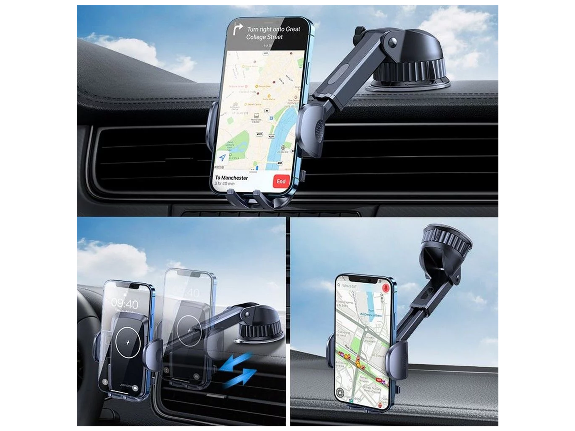 JoyRoom Holder JR-ZS241 Dashboard Car Mount Wireless Charger 15W - Best Prices
