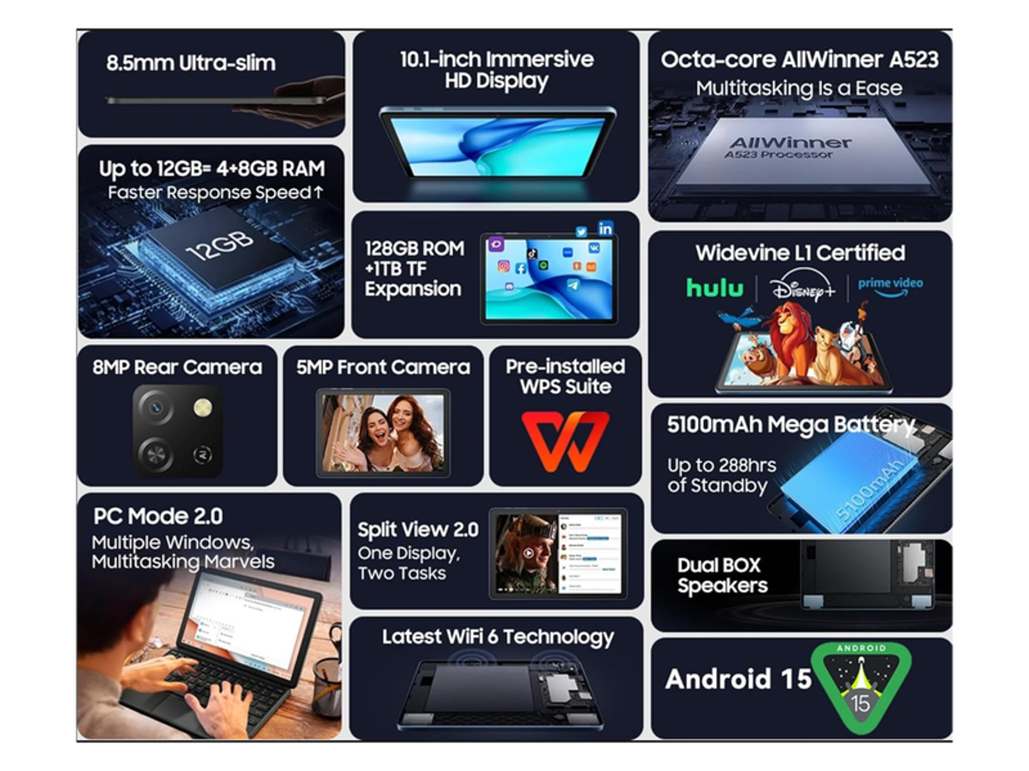 بلاكفيو تاب 60 برو Green, 4/128 GB