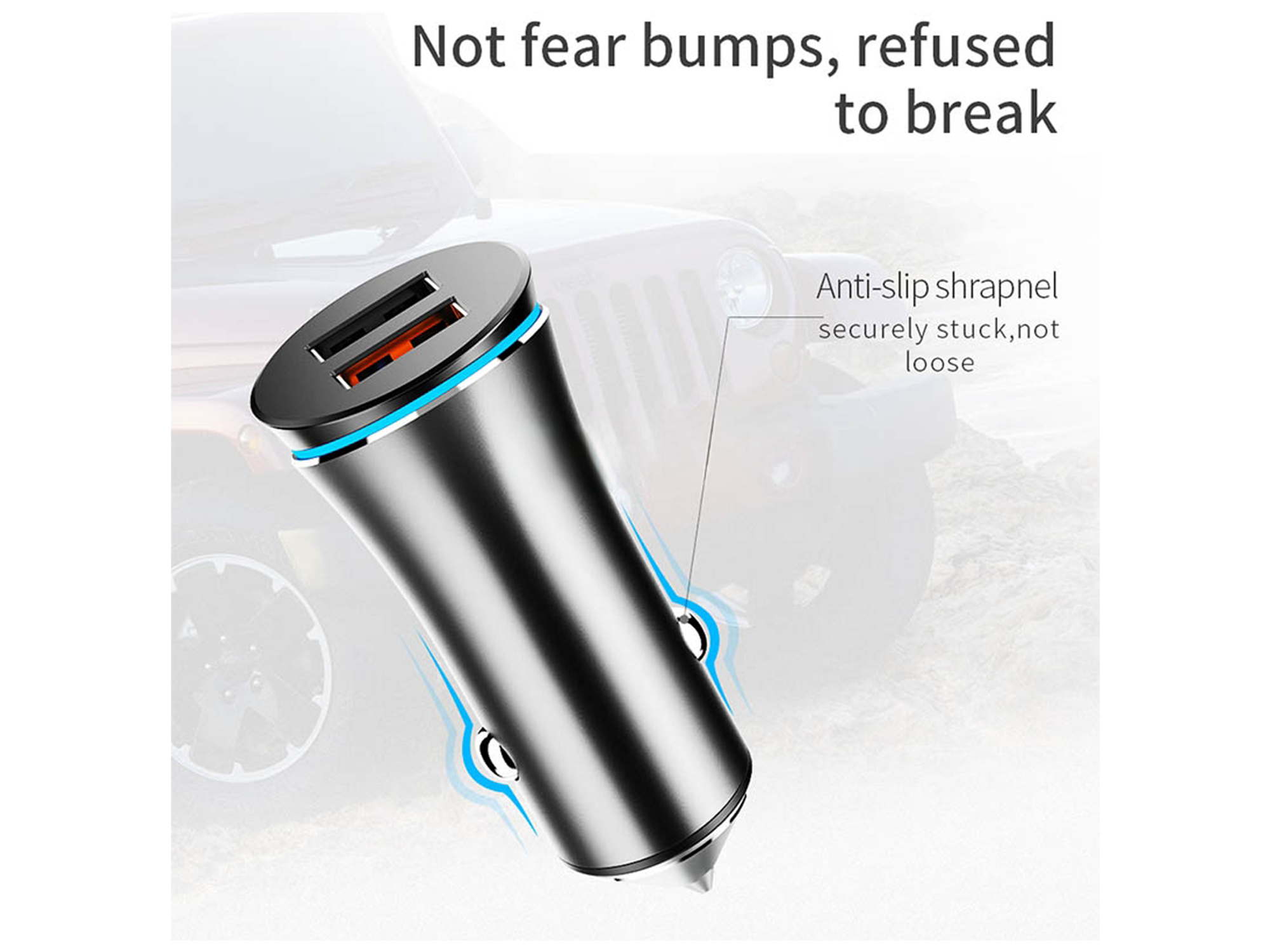 JoyRoom JR-C08 Extreme Speed Series QC3.0 + 2.4A Dual USB Port Car Charger - Best Prices