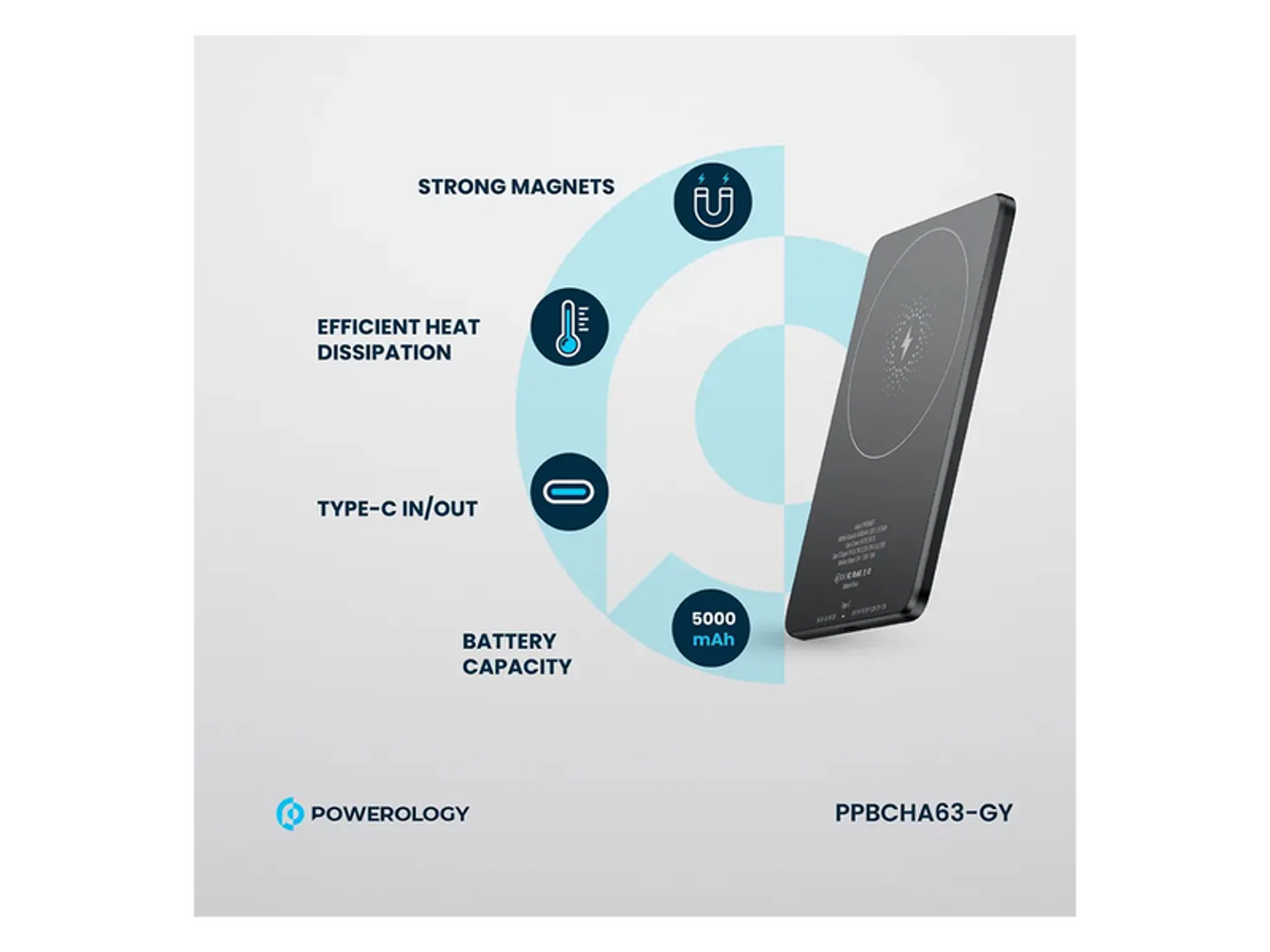 Powerology Ultra-Thin 5000mAh MagSafe Power Bank - Best Prices
