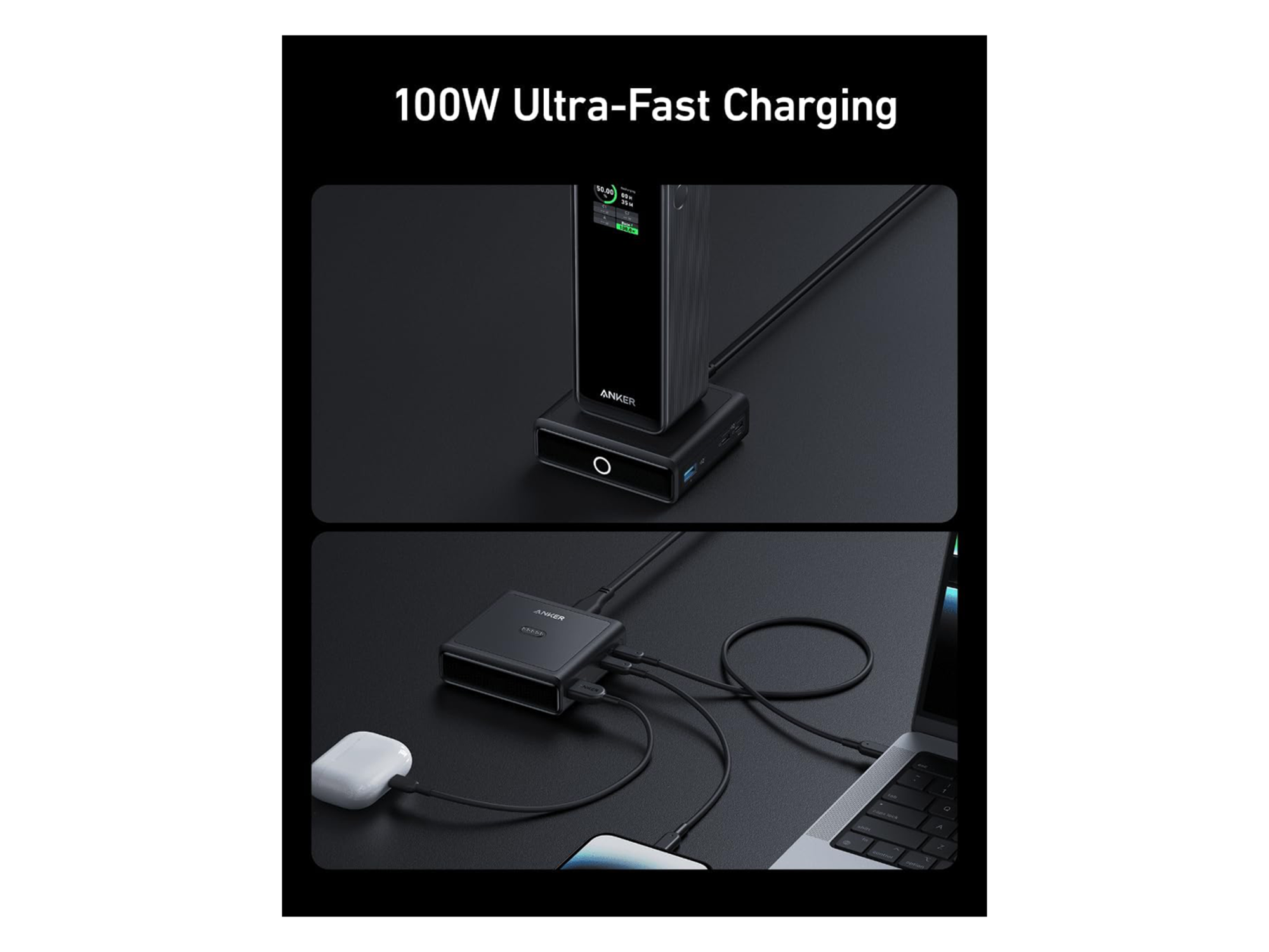 Anker Charging Base 100W Fast Charging with 4 Ports - Best Prices