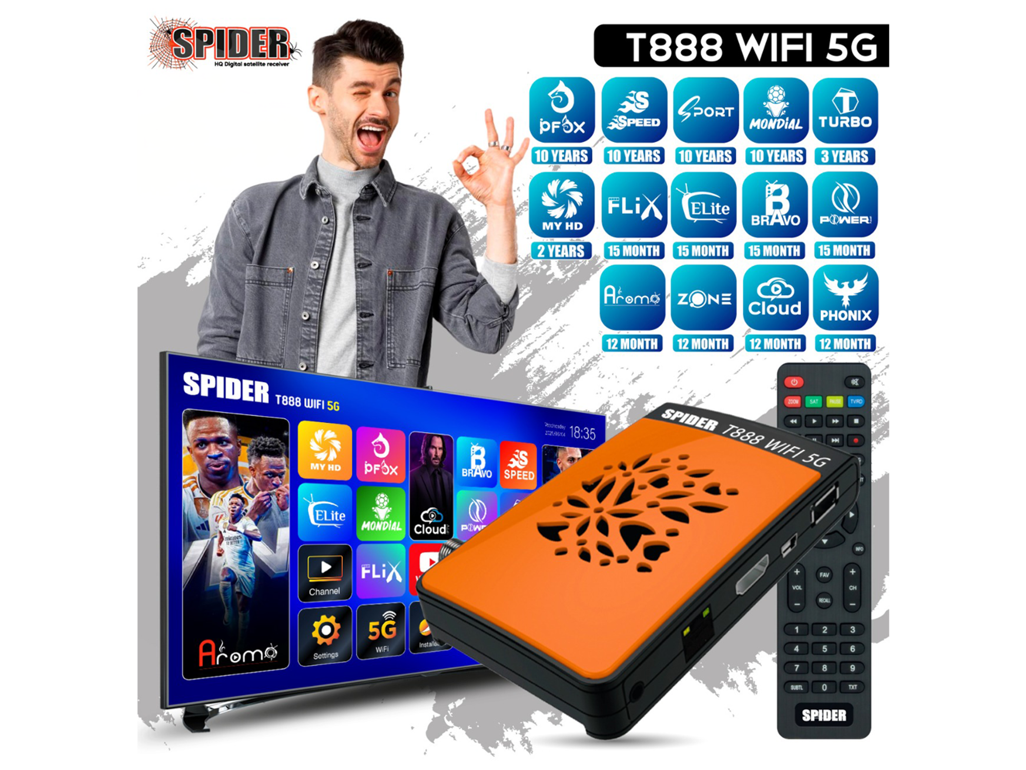 Spider T888 Wifi 5G Receiver - Best Prices