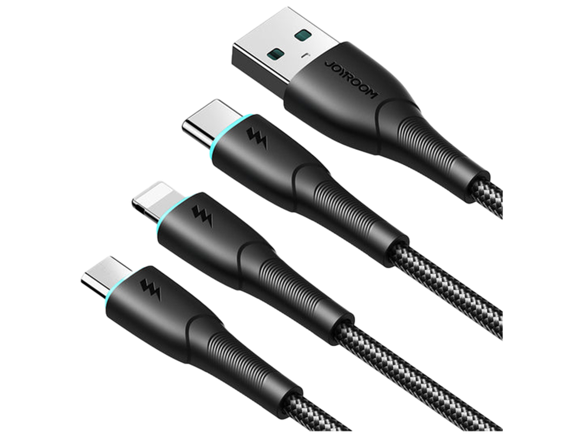 JoyRoom SA33-1T3 3-in-1 Data Cable (Lightning+Type-C+Micro) 1.2m - Best Prices