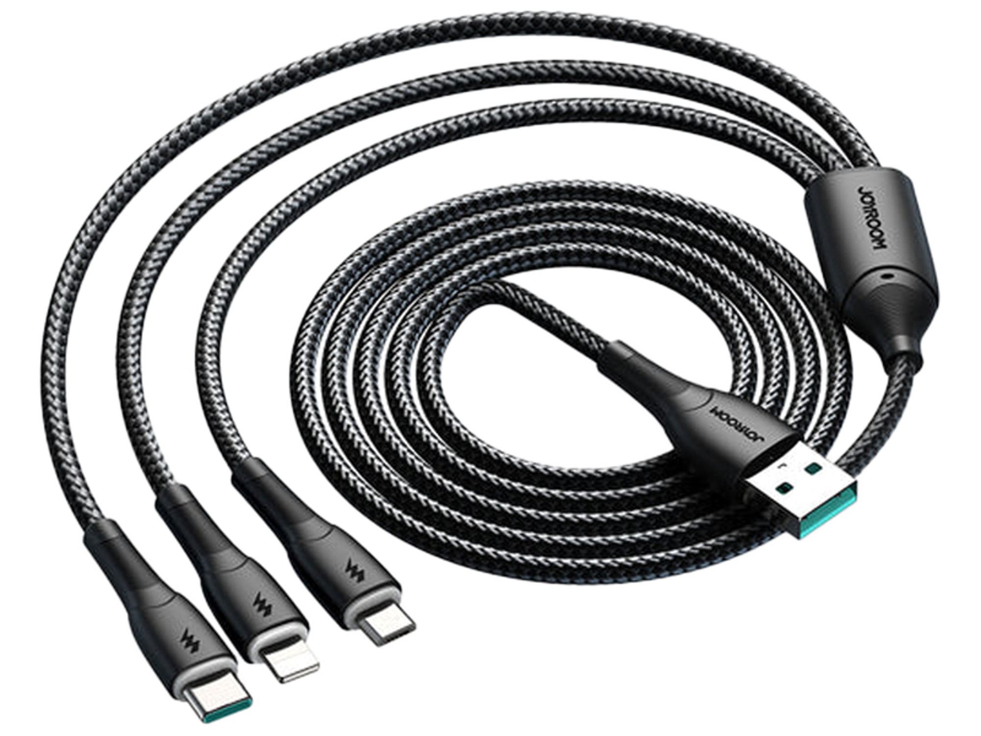 JoyRoom SA33-1T3 3-in-1 Data Cable (Lightning+Type-C+Micro) 1.2m - Best Prices