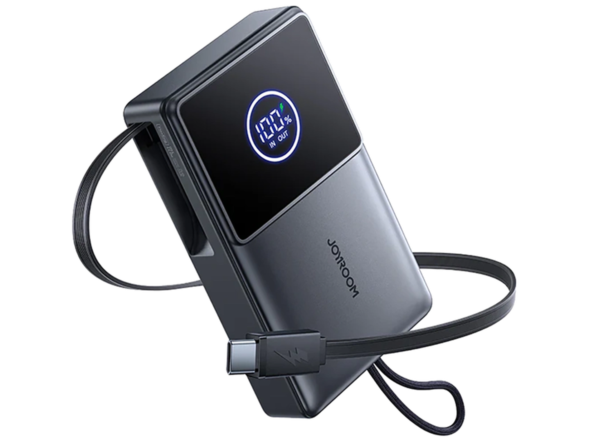 JoyRoom JR-PR1 10000mAh 22.5W Powerbank with Built-in Retractable USB-C Cable