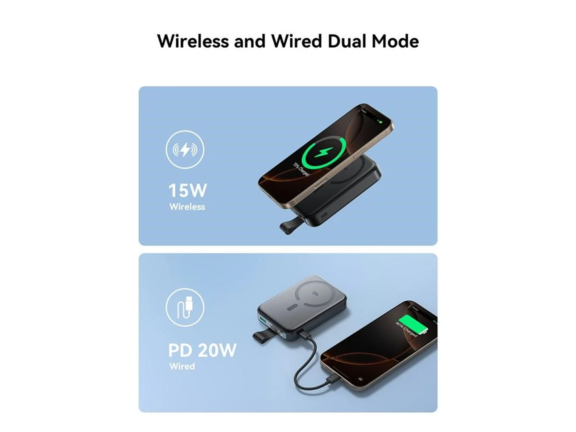 JoyRoom JR-PBM11 22.5W Qi2 Magnetic Wireless Power Bank with Kickstand - Best Prices