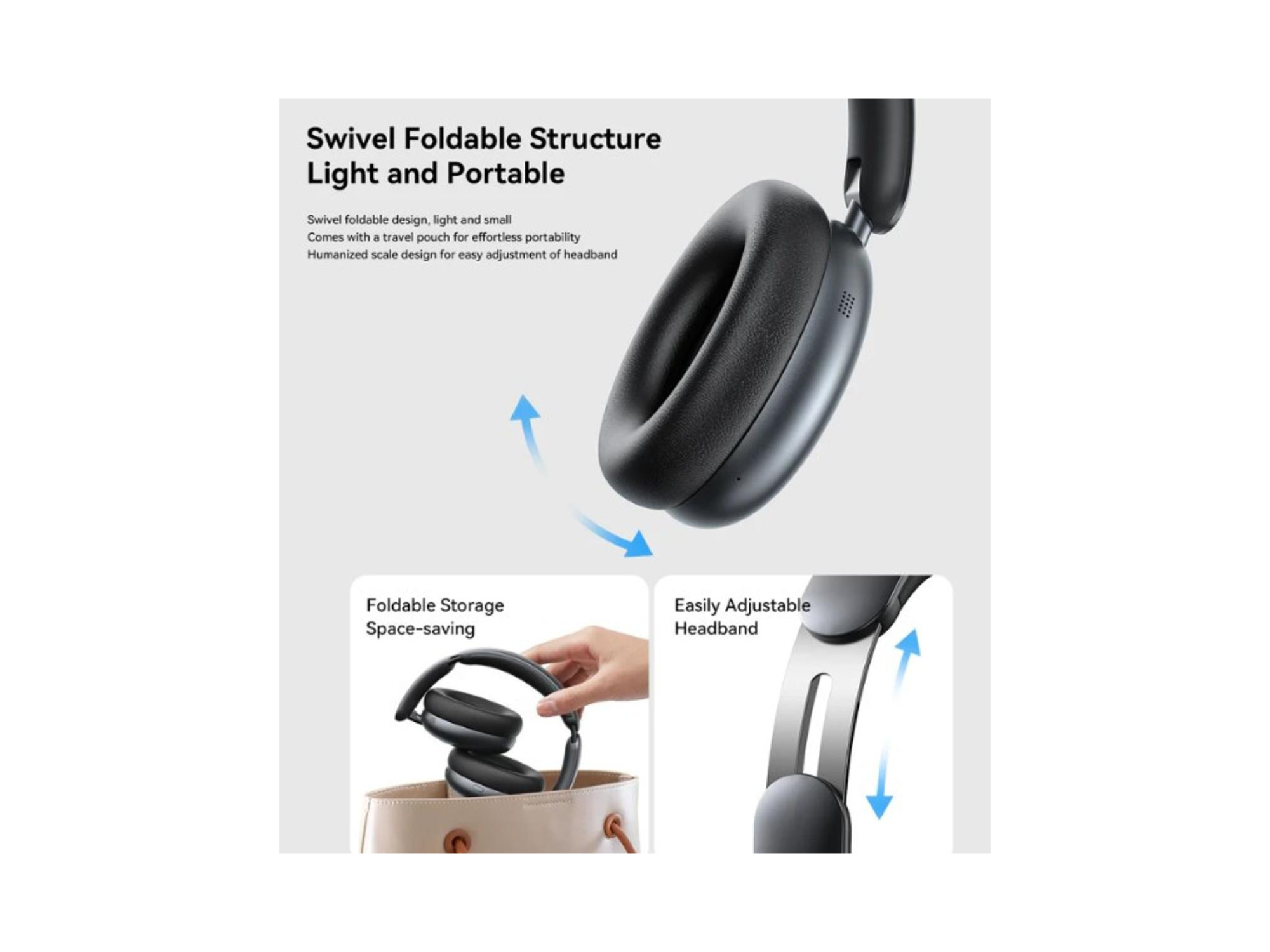 joyRoom JR-JH1 Type-C Hybrid ANC Wireless Headphones - Best Prices