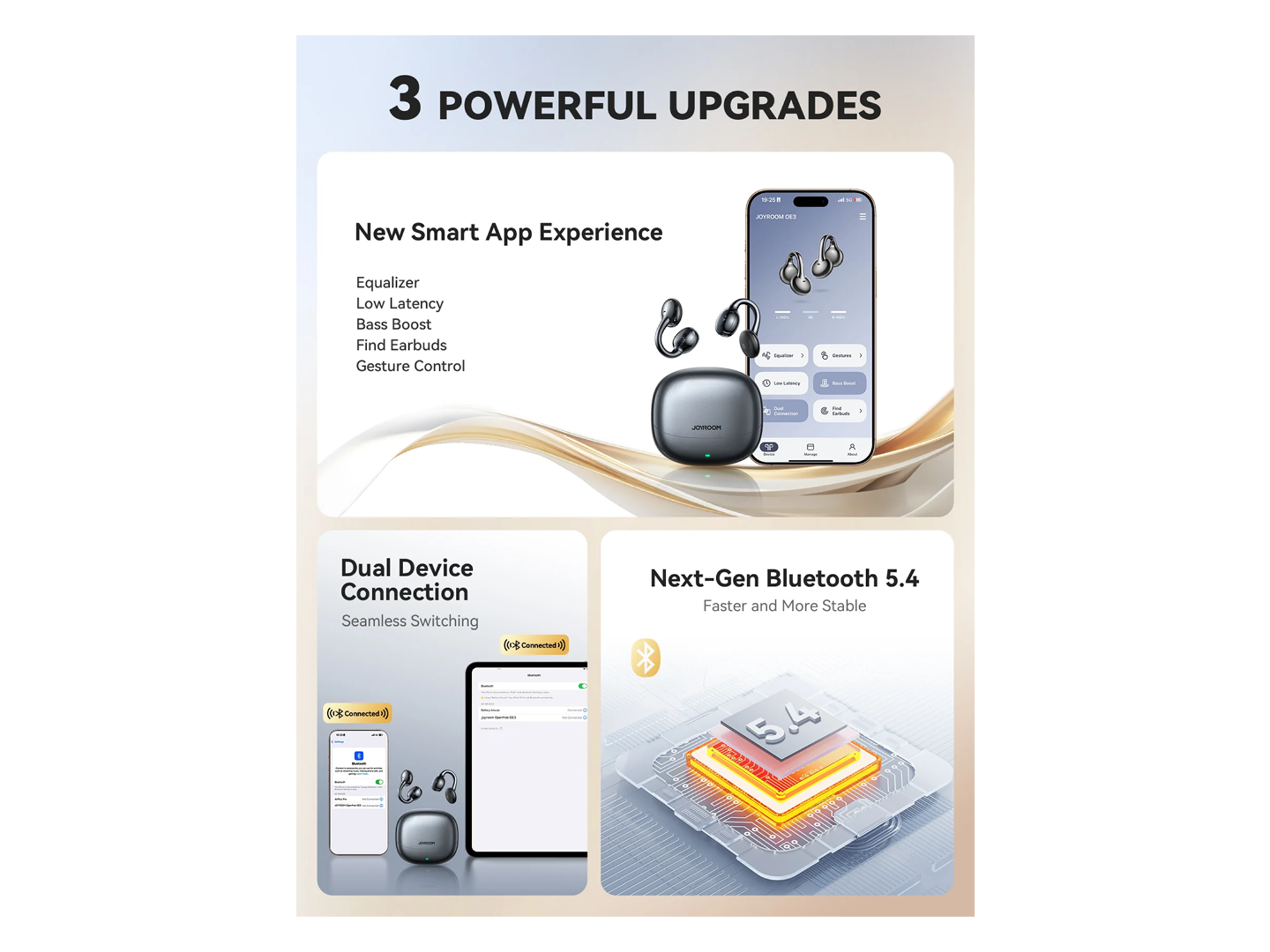 JoyRoom JR-OE3 Clip On Earbuds - Best Prices