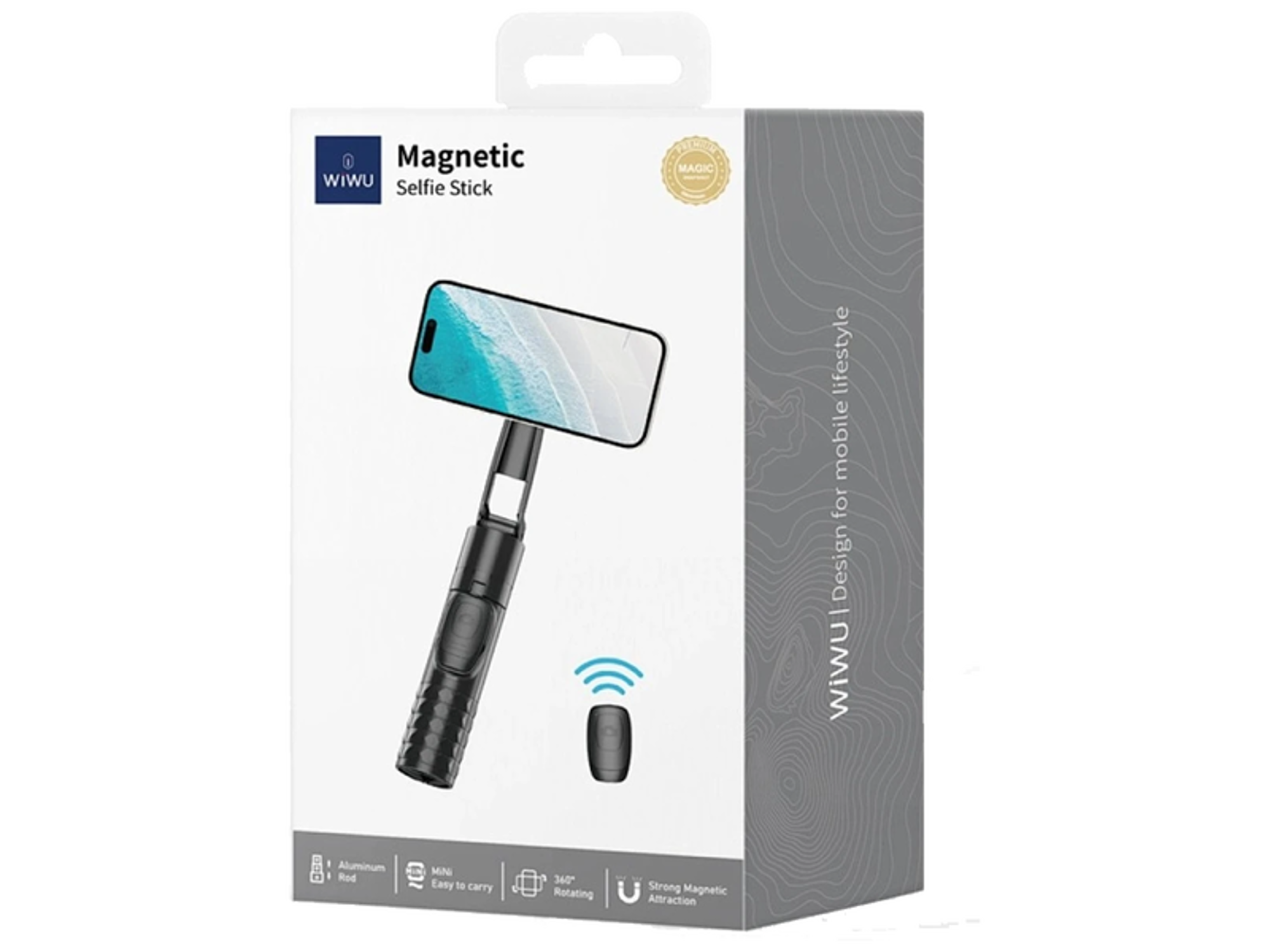 WiWU Wi-SE014 Magnetic Selfie Stick Lightweight & Versatile - Best Prices