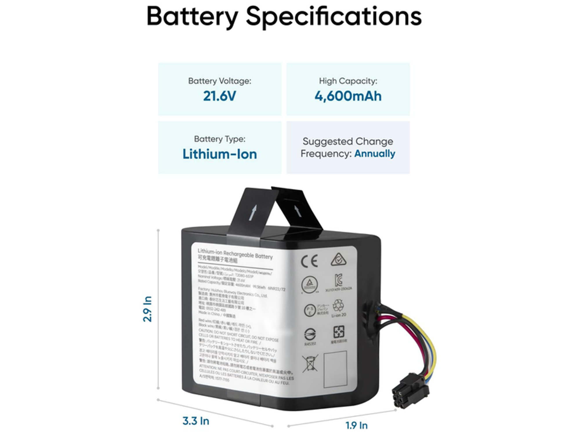 Eufy Replacement Battery Robot Vacuum Omni S1 Pro and Omni S1 - Best Prices Eufy Replacement Battery Robot Vacuum Omni S1 Pro and Omni S1 - Best Prices