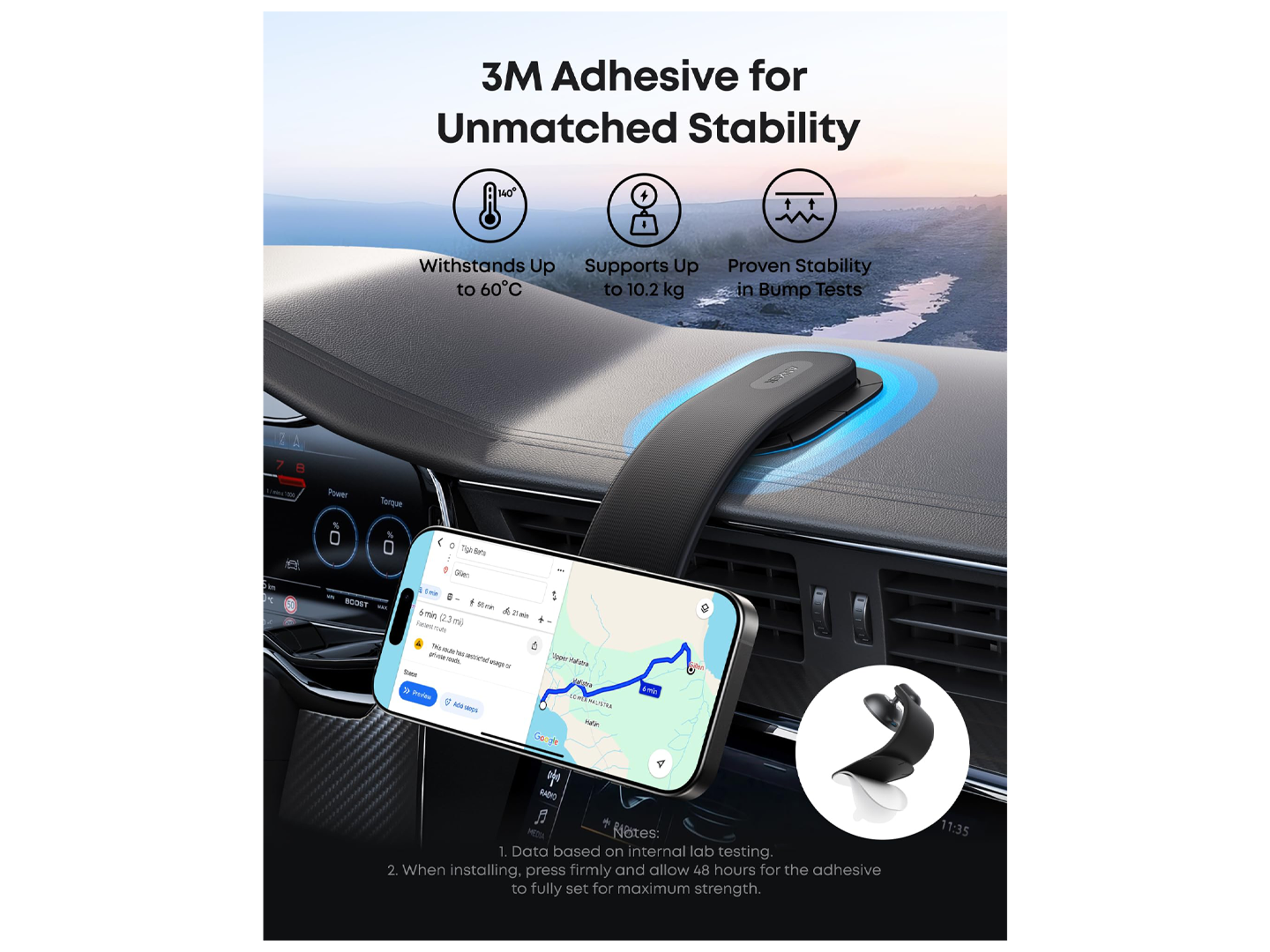 Anker Car Alloy Bracket – Magnetic Phone Mount - Best Prices
