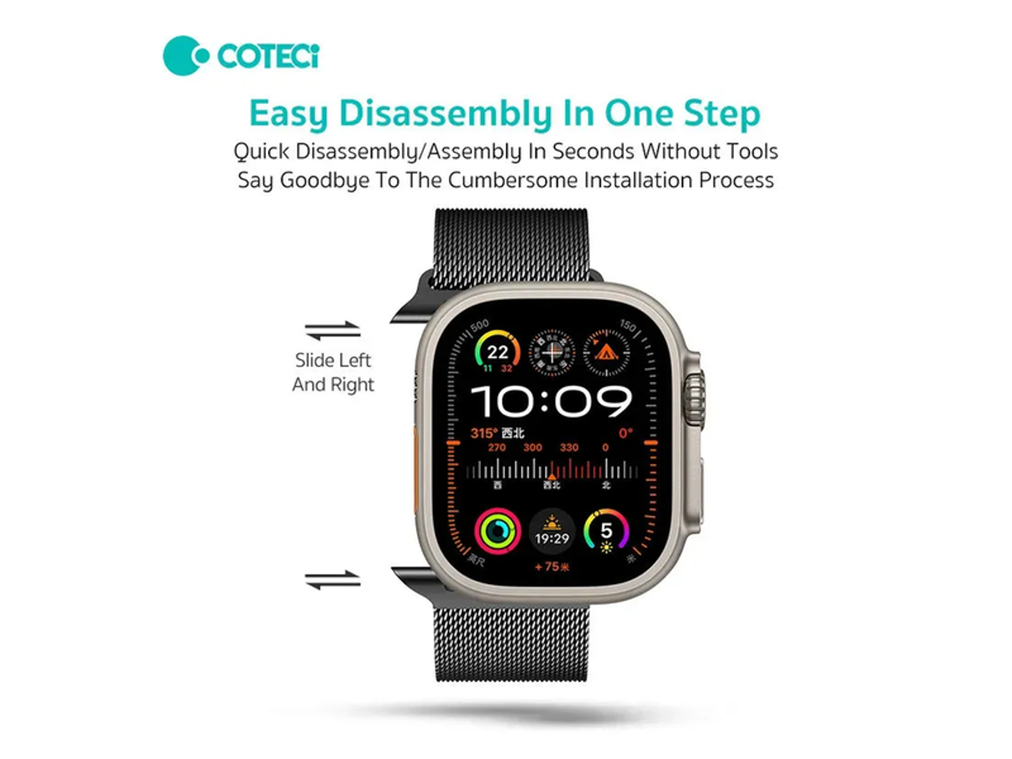 COTECi W136 New Milanese Strap - Best Prices