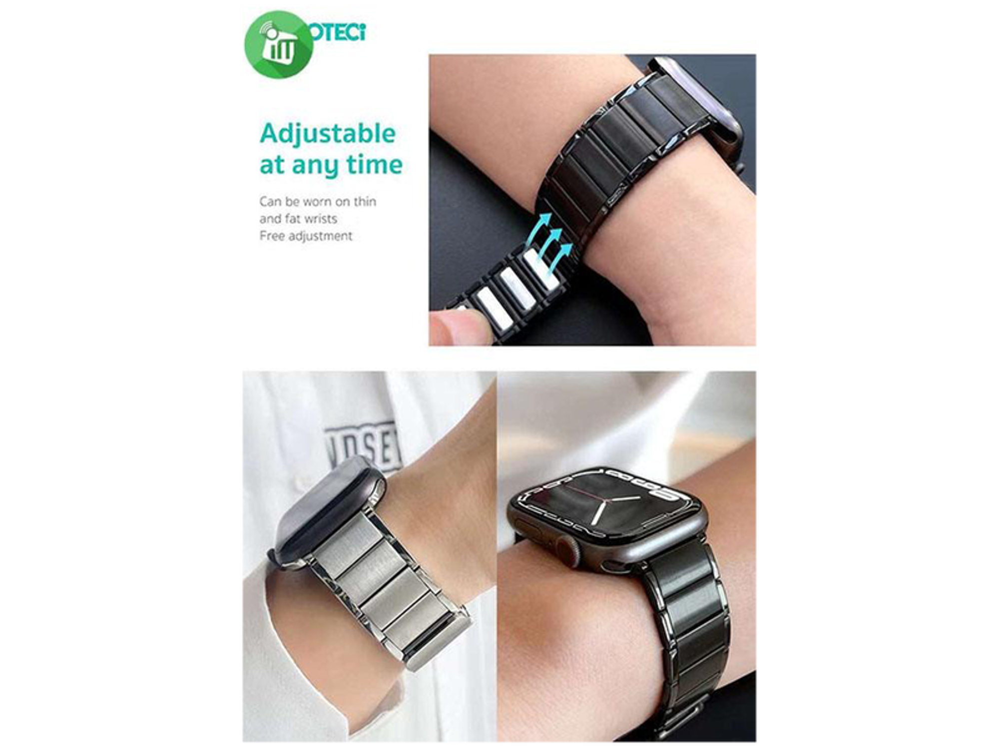 COTECi W87 Strong Magnetic Stainless Steel Band iWatch - Best Prices COTECi W87 Strong Magnetic Stainless Steel Band iWatch - Best Prices