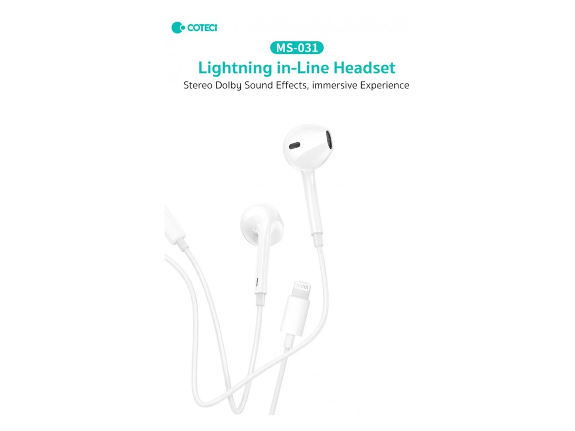 COTECi Lightning in-Line Headset MS-031 - Best Prices