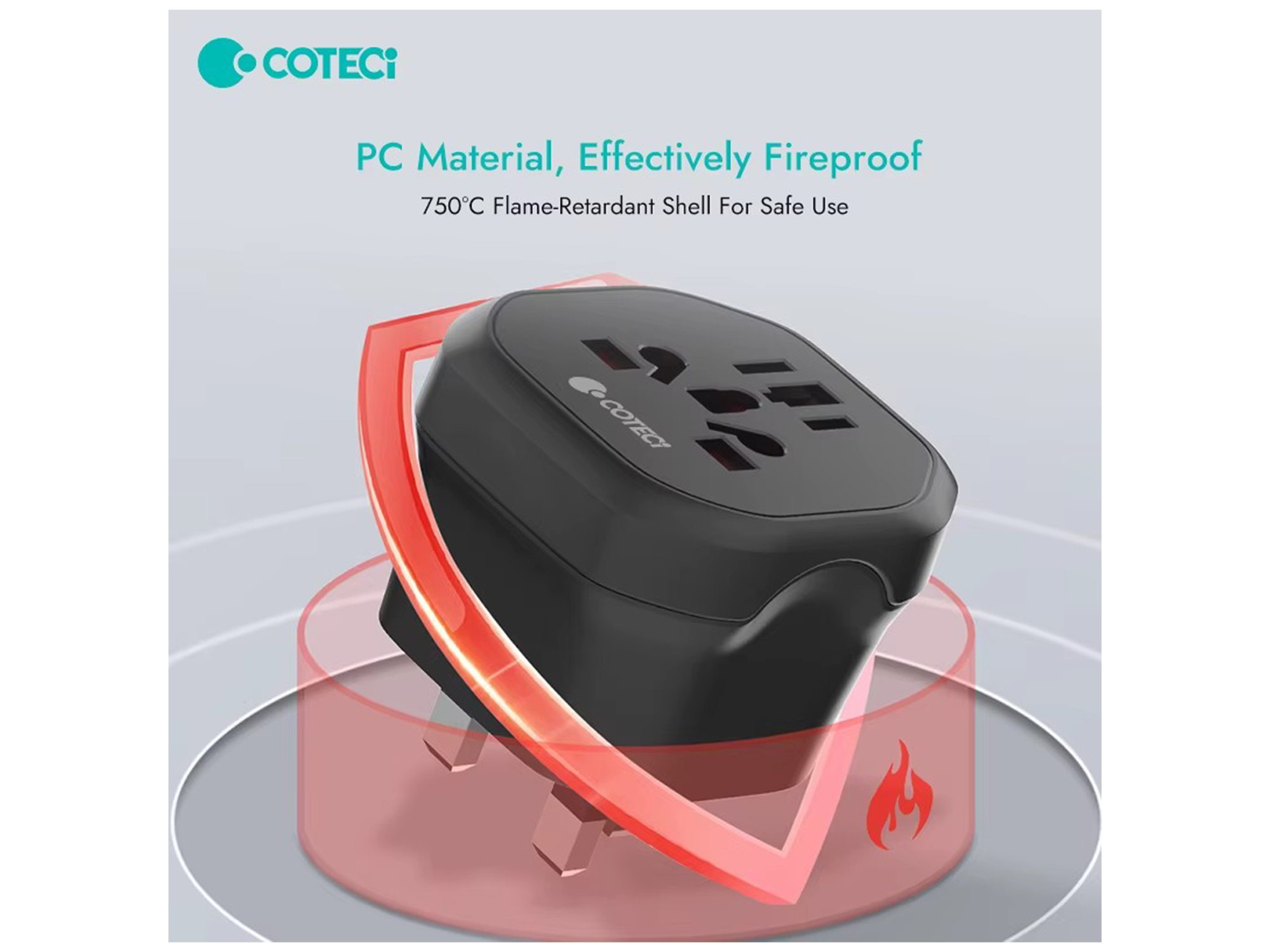 COTECi Euro Adapter 250v Adaptor European Universal World Charger Power International Travel EU UK US Plug Adapter - Best Prices
