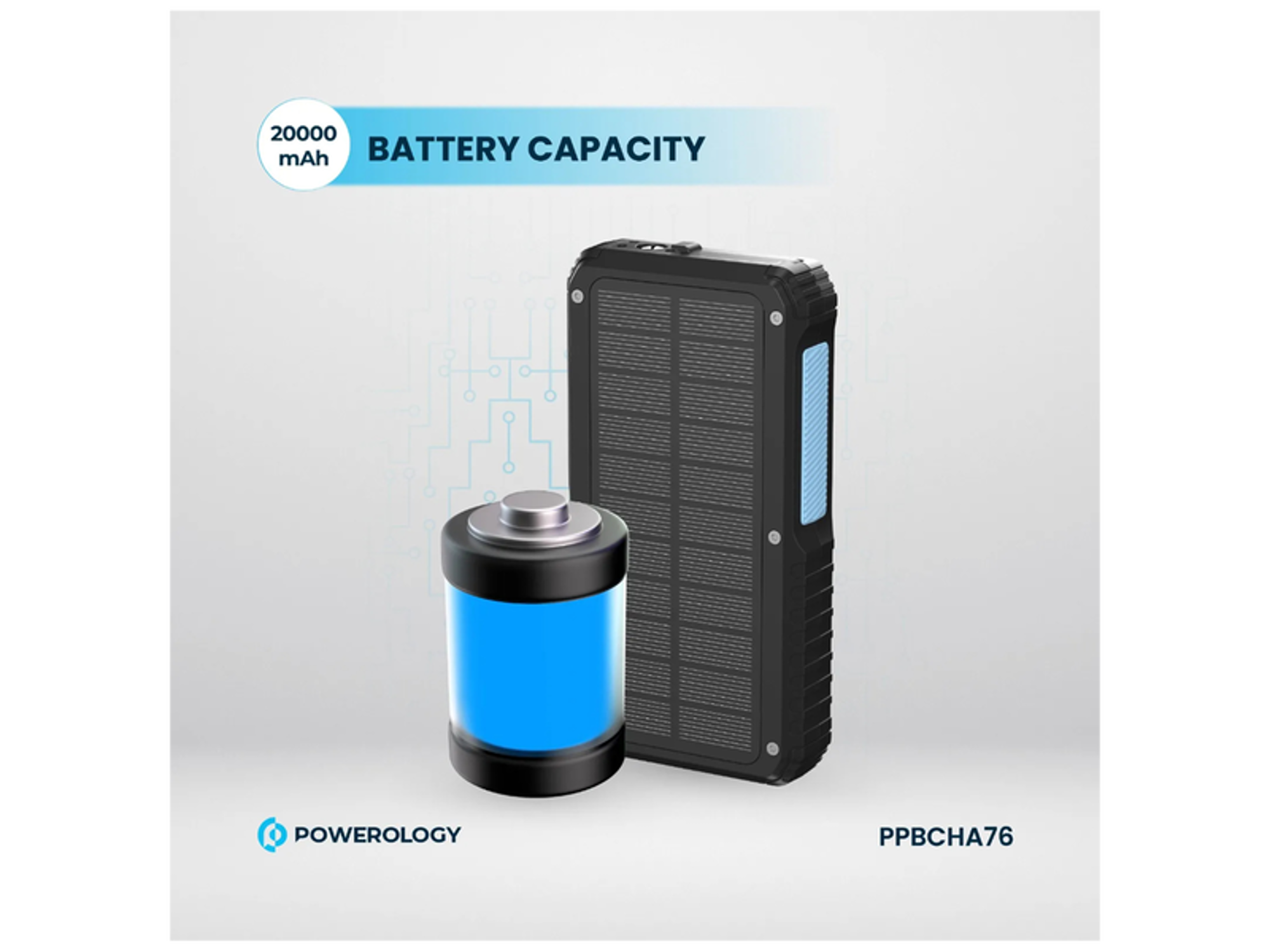 Powerology 20000mAh Retractable Cable Power Bank - Best Prices