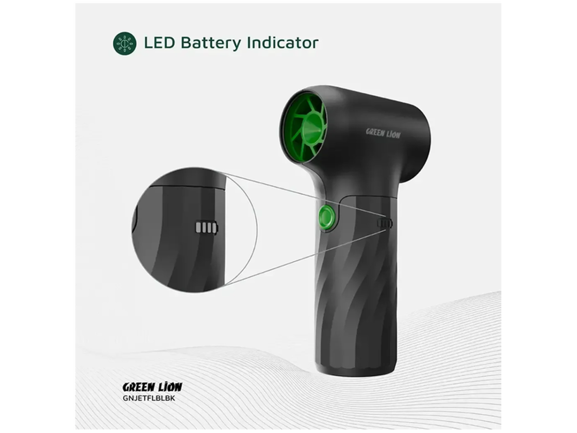 Green Lion Jetflow Air Blower - Black - Best Prices