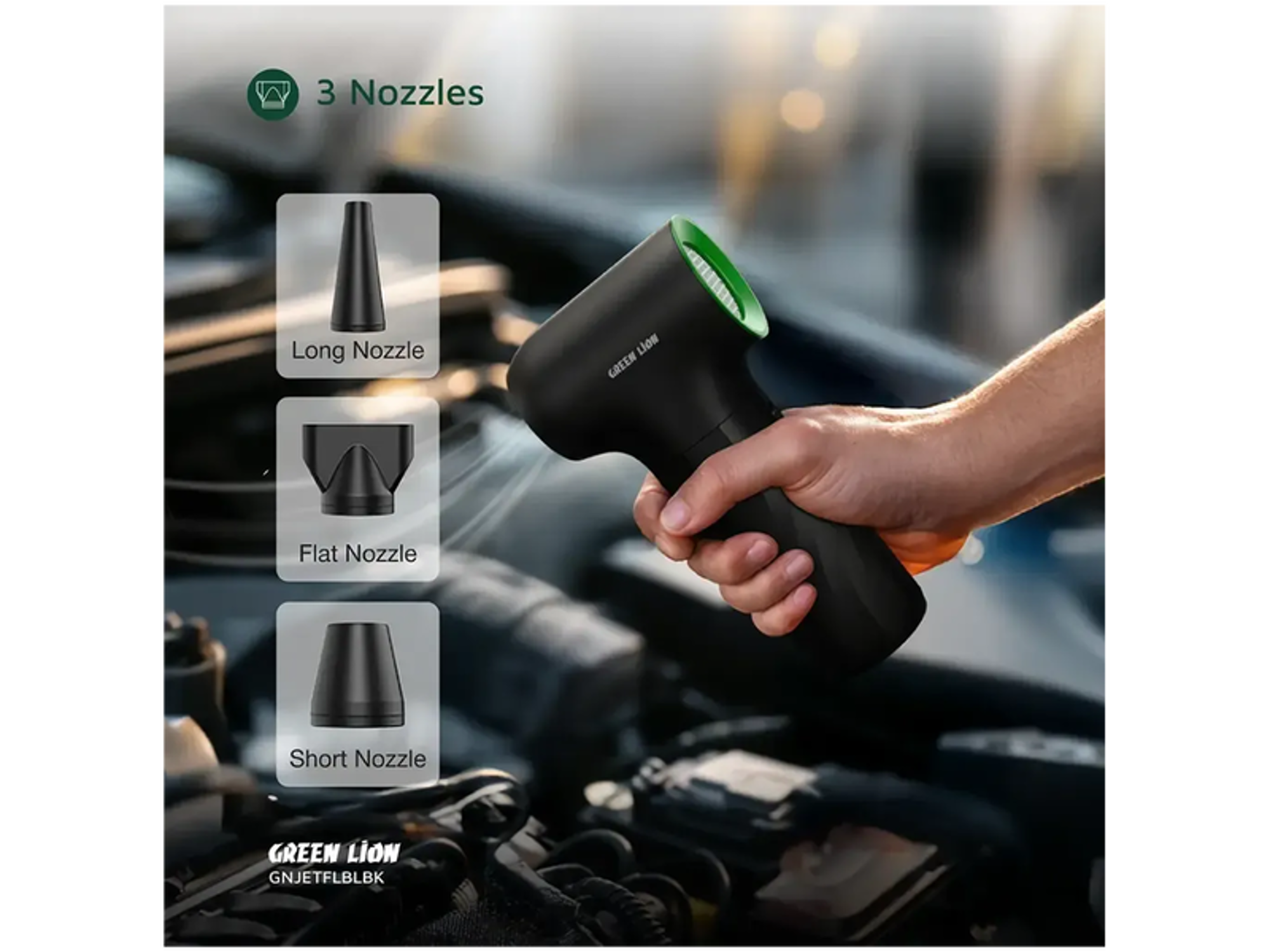 Green Lion Jetflow Air Blower - Black - Best Prices