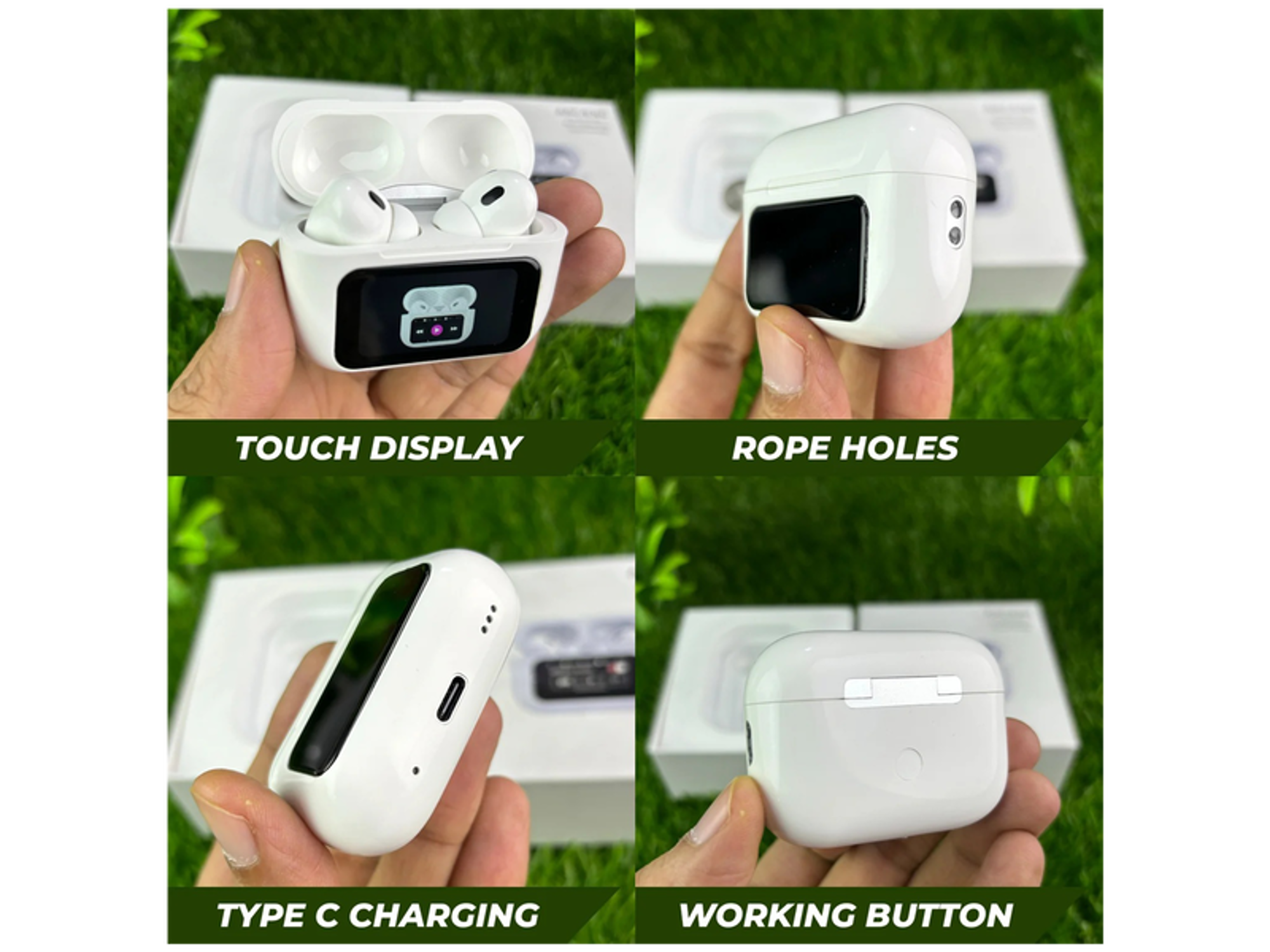 ANC / ENC Air Pods Pro TWS Headset with Touch Display - Best Prices ANC / ENC Air Pods Pro TWS Headset with Touch Display - Best Prices