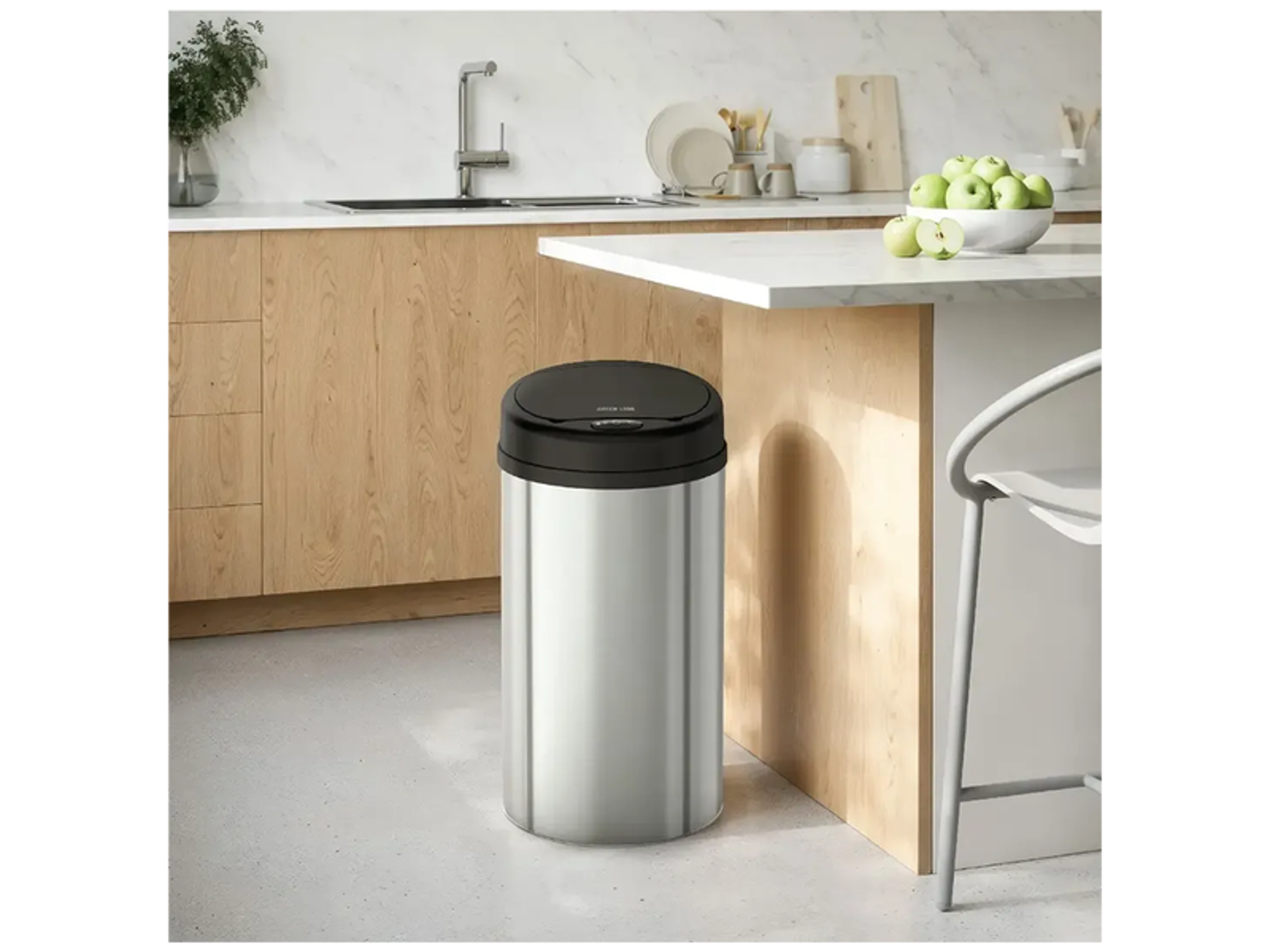 Green Lion Smart Trash Bin with 15L Capacity & Stainless Steel Material - Best Prices