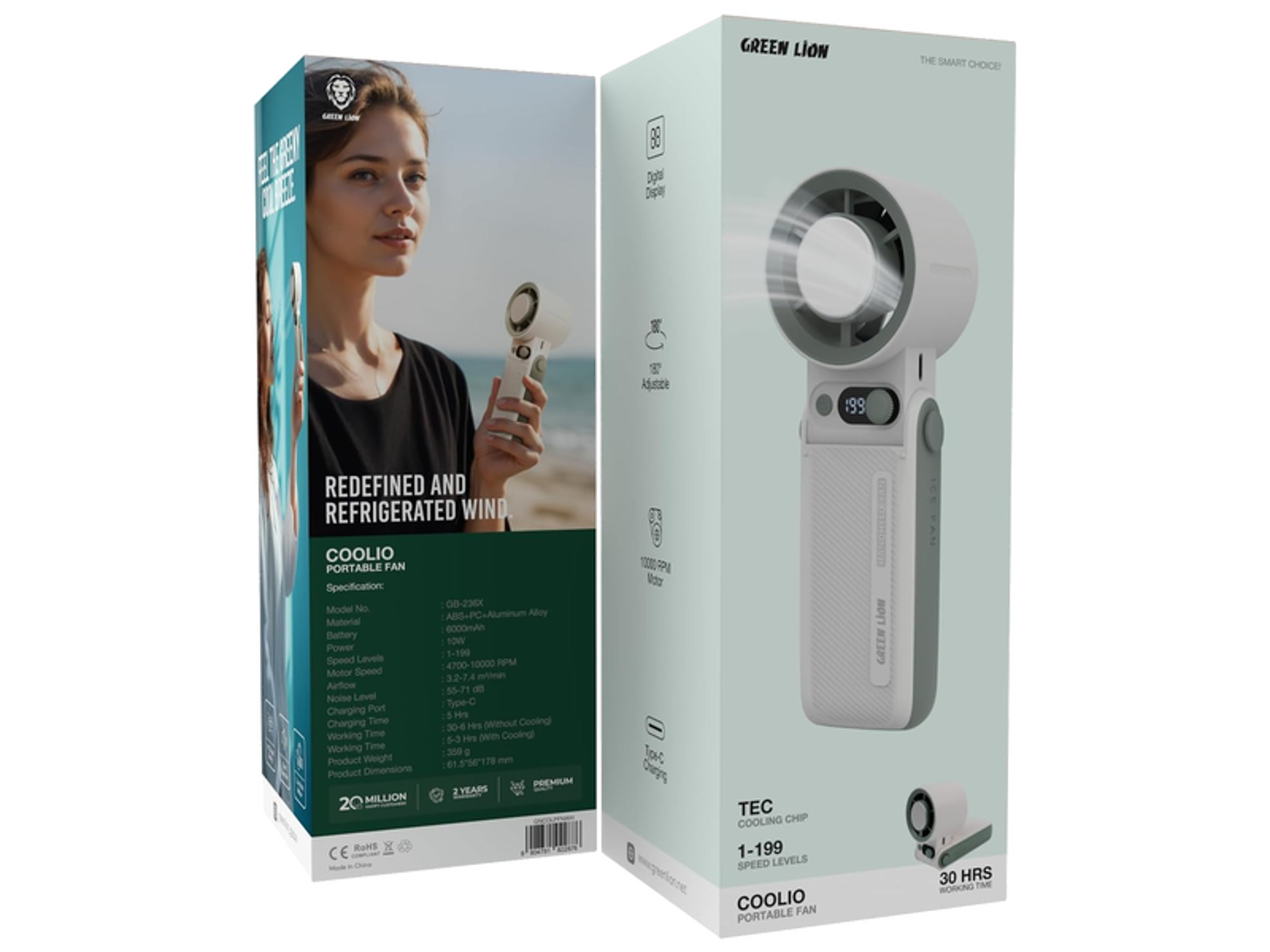 Green Lion Coolio Portable Fan - Best Prices