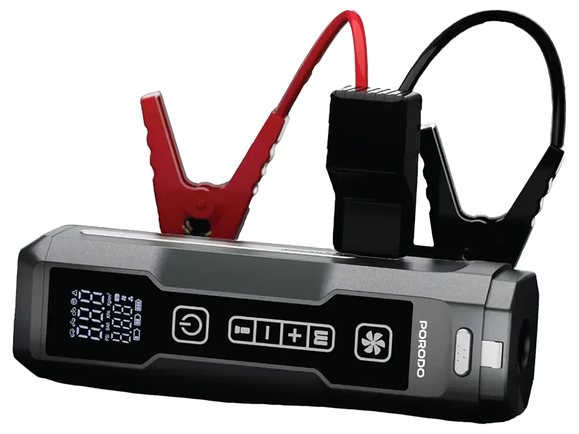 Porodo Ignatov Jump Starter & Air Pump with Handheld Vacuum & USB-C Recharge - Best Prices Porodo Ignatov Jump Starter & Air Pump with Handheld Vacuum & USB-C Recharge - Best Prices