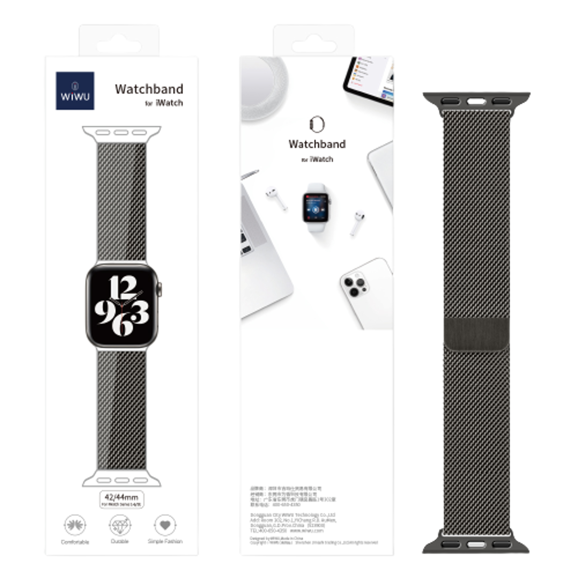 WiWU Minalo Stainless Steel Watch Band 38/40mm - Best Prices
