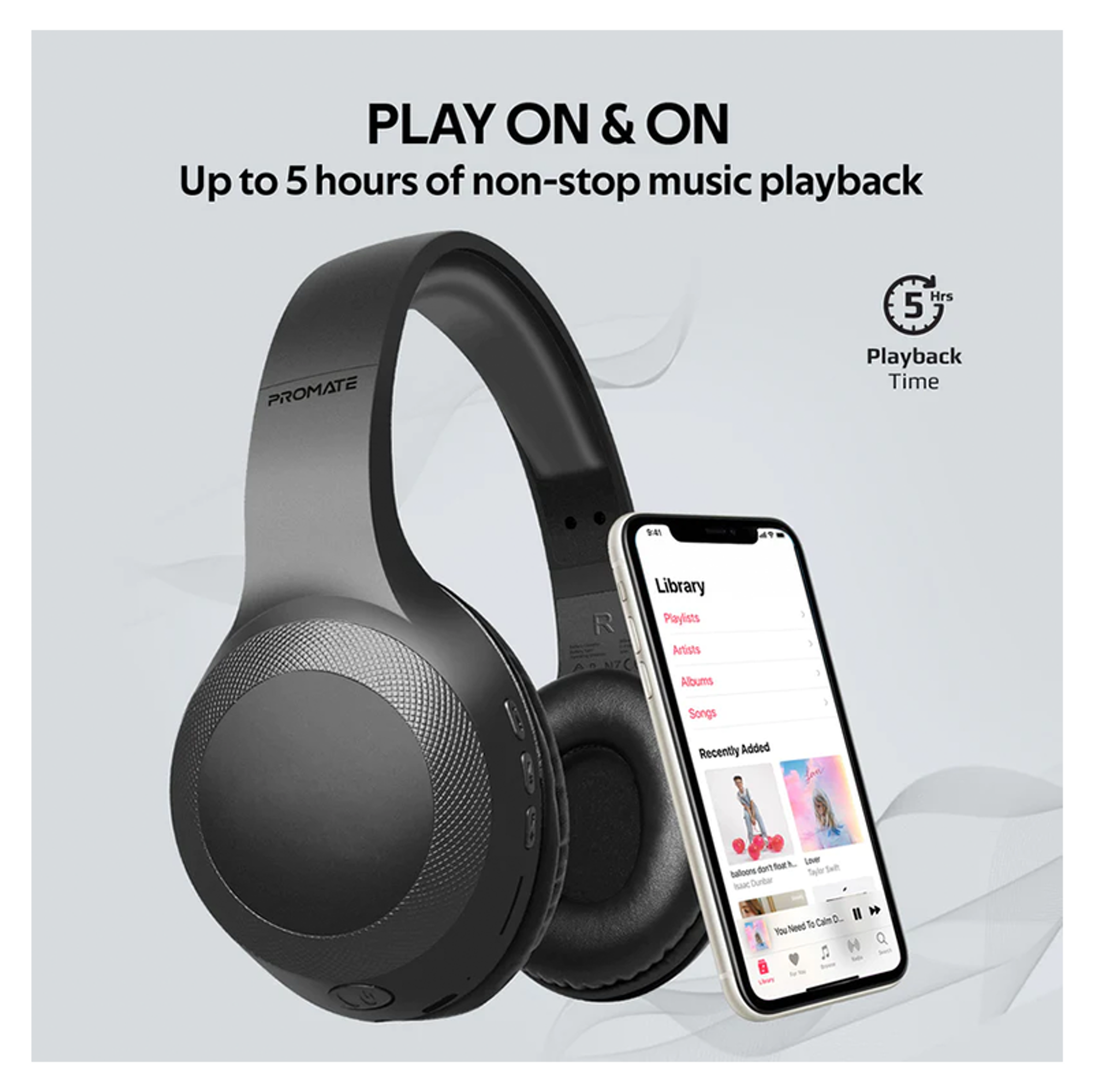 PROMATE LaBoca Deep Bass Over-Ear Wireless Headphones - Best Prices