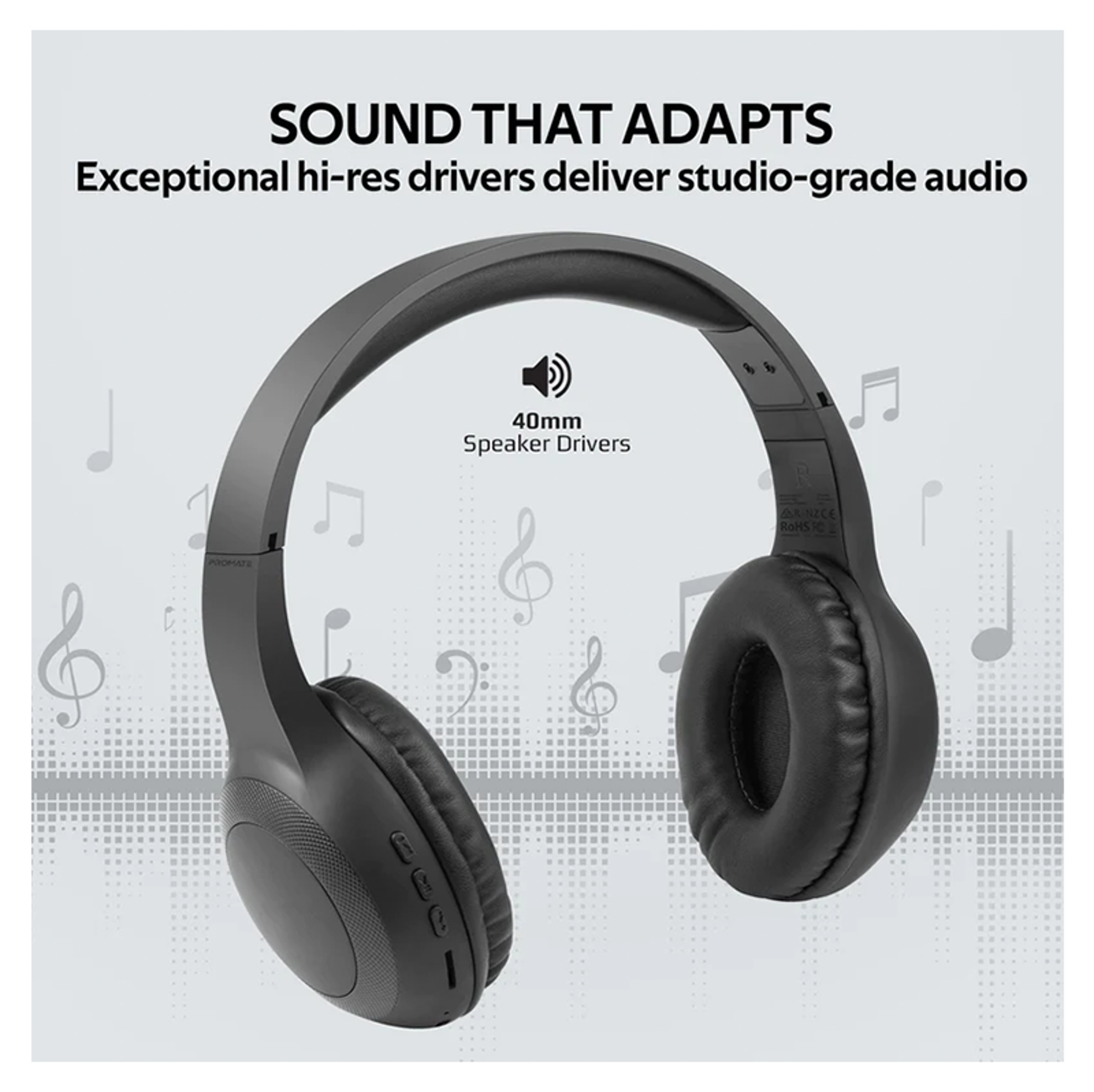 PROMATE LaBoca Deep Bass Over-Ear Wireless Headphones - Best Prices