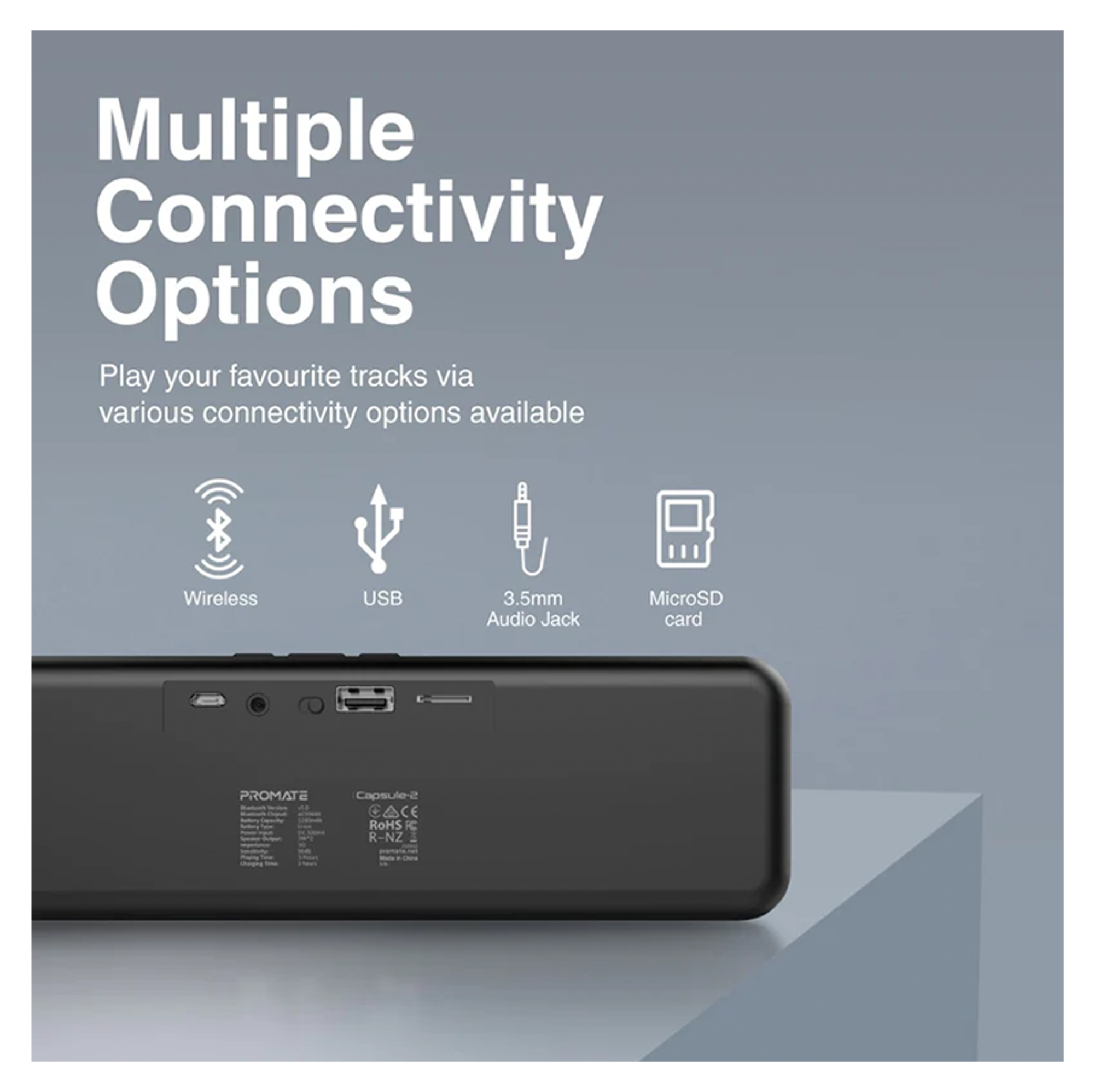 PROMATE Capsule 2 CrystalSound® HD Wireless Speaker - Best Prices